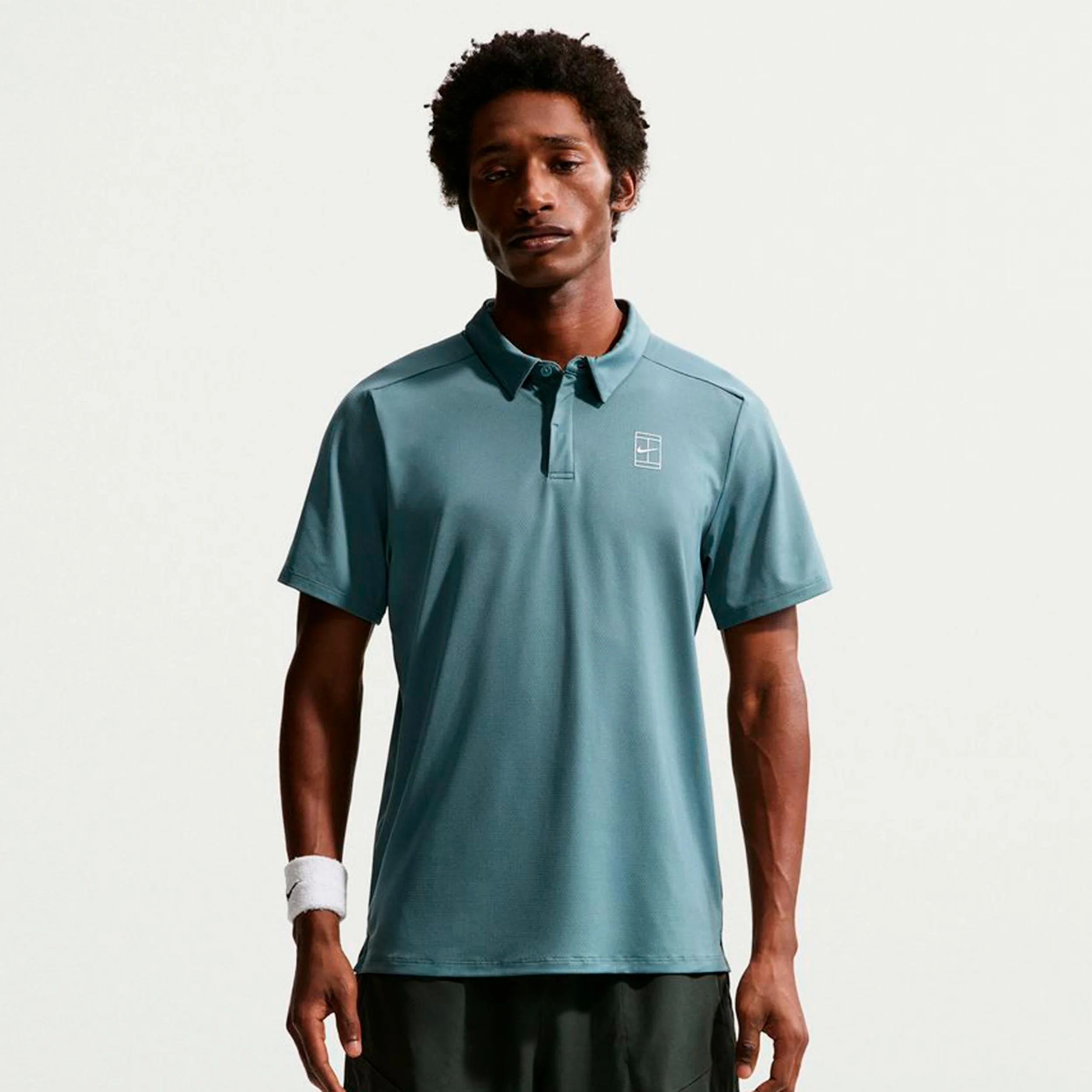 Jannik Sinner Court Dri-FIT Advantage Polo Herren - blaugrau
