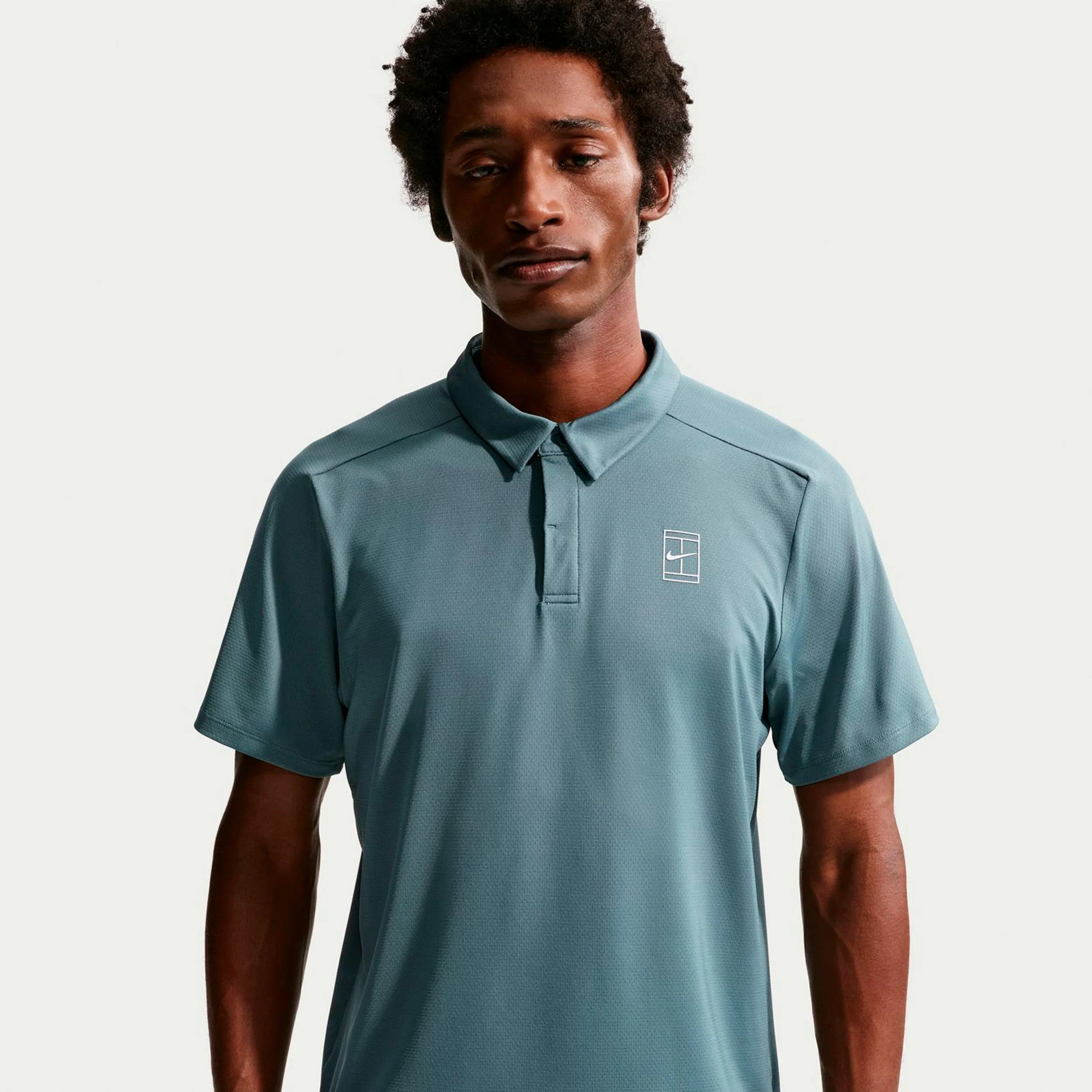 Jannik Sinner Court Dri-FIT Advantage Polo Herren - blaugrau - Image 4