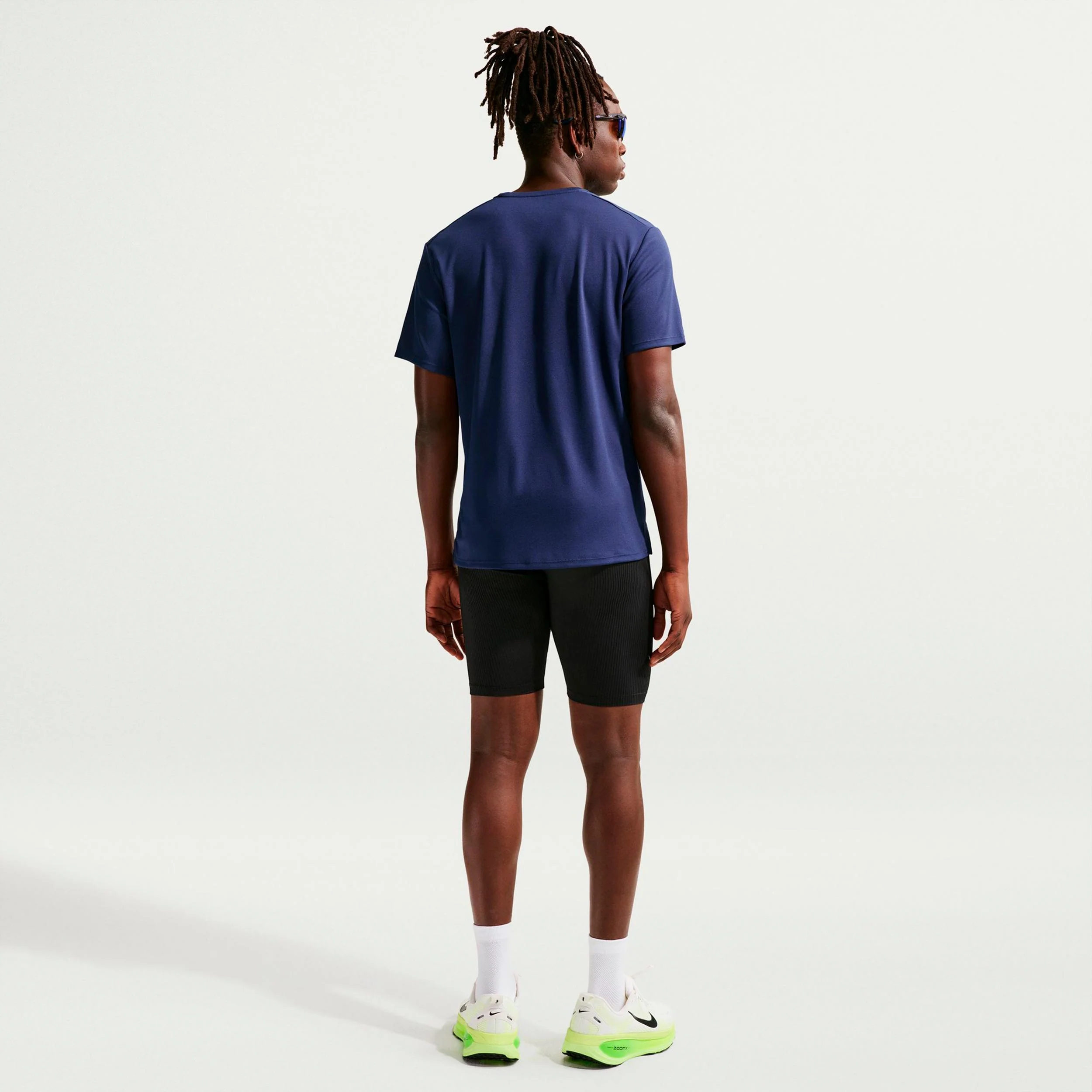 Miler Laufshirt Herren - dunkelblau, silber - Image 3
