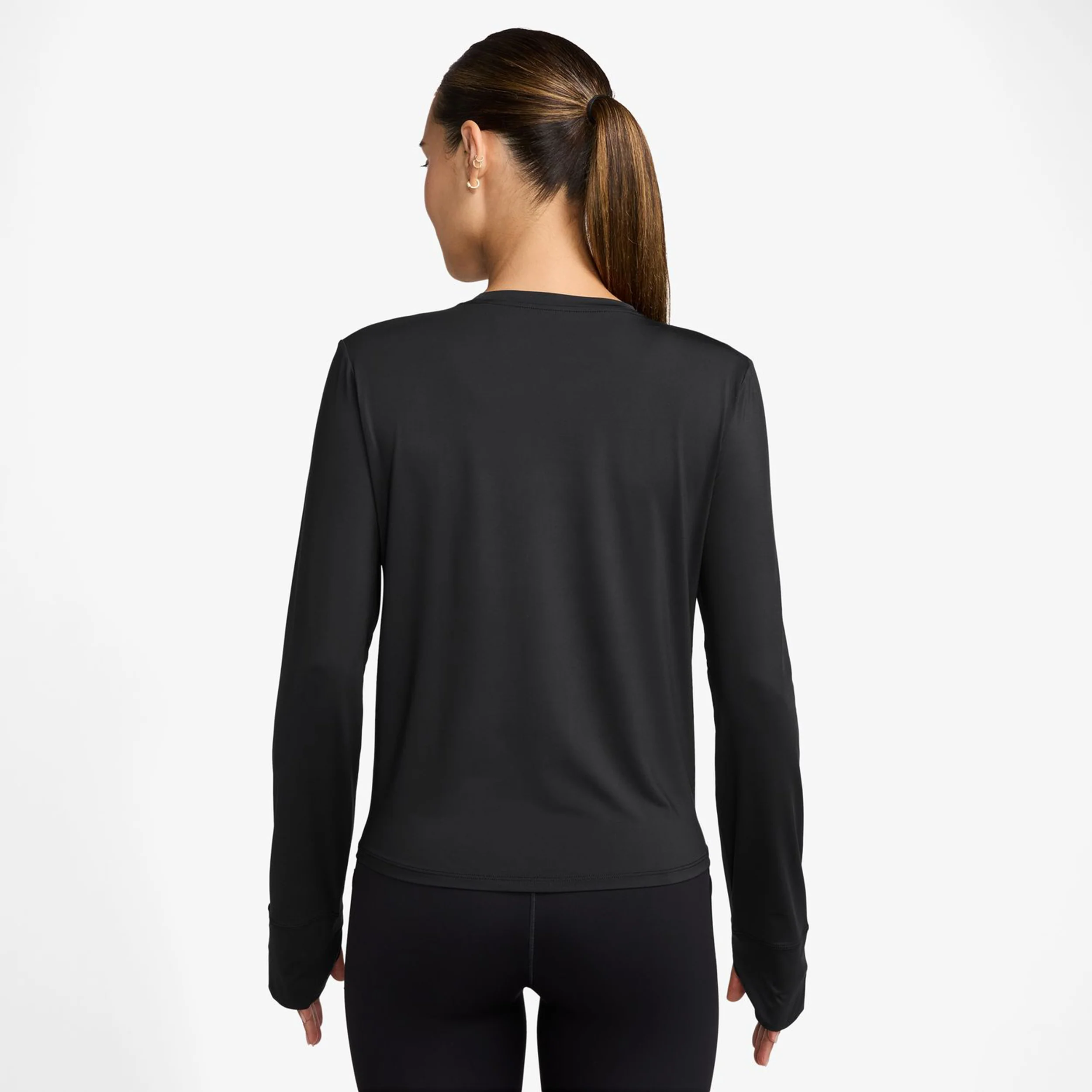 One Classic Dri-FIT Longsleeve Damen-Schwarz - Image 2