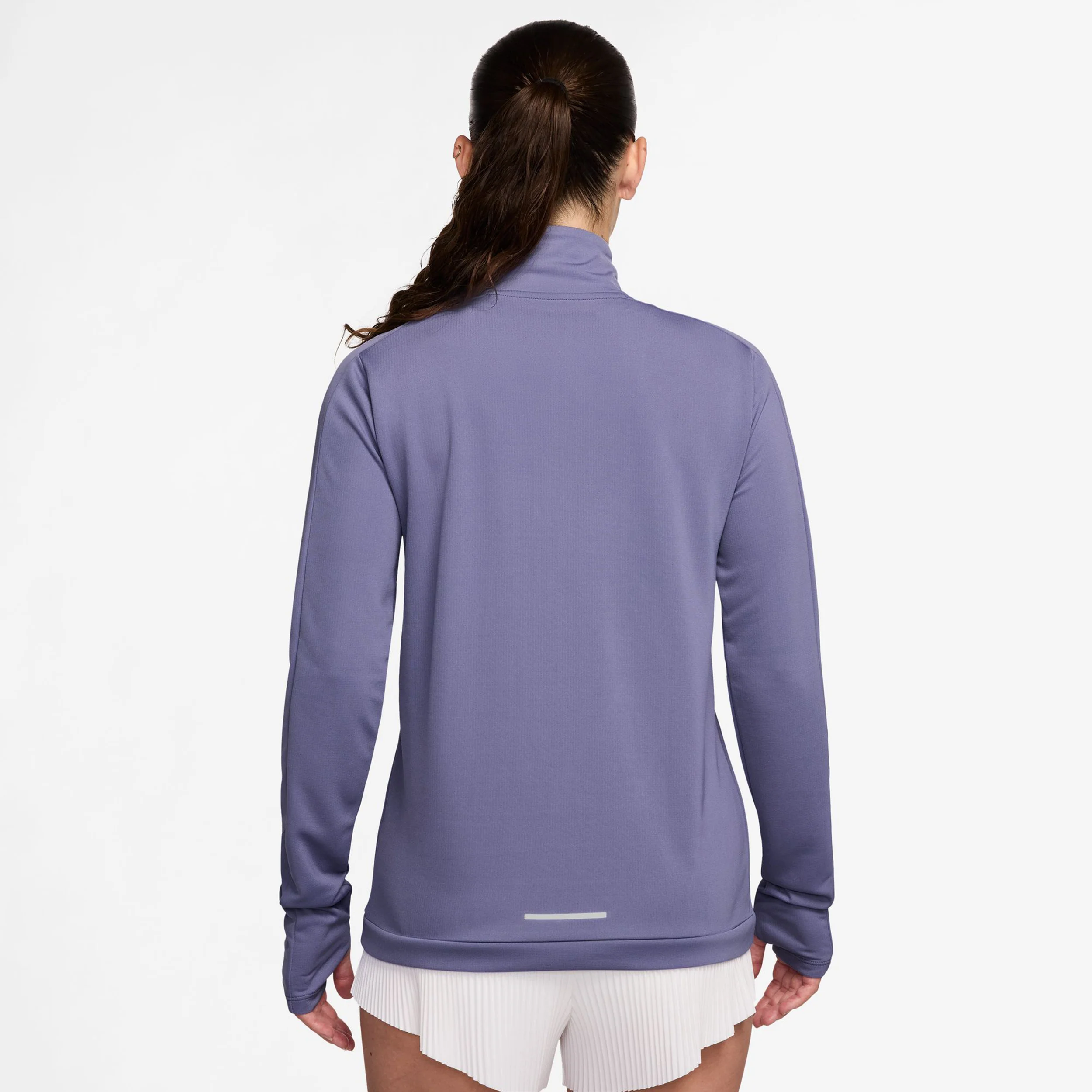 Pacer 1/4 Zip Longsleeve Damen-Blaugrau - Image 2