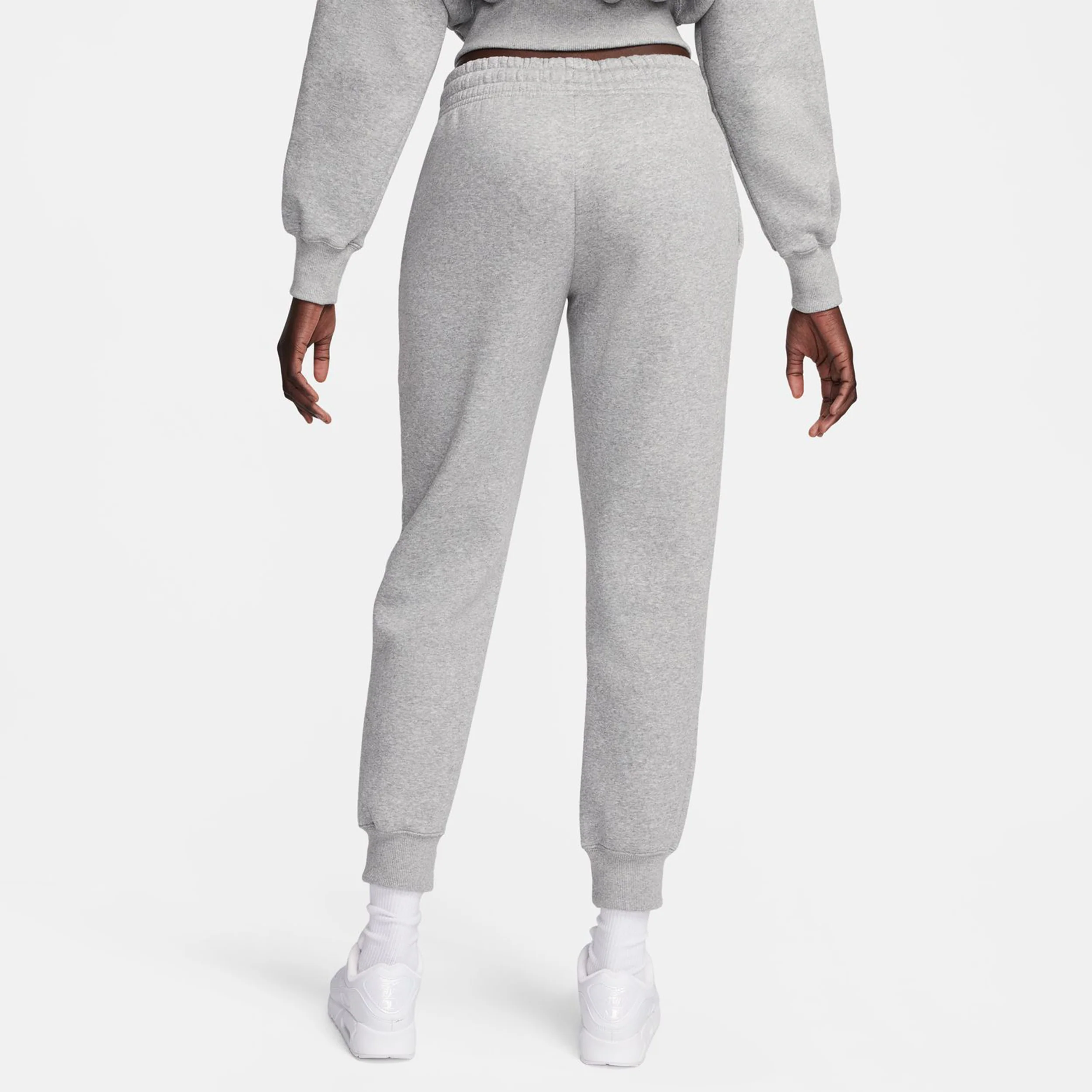 Phoenix Fleece Mid Rise Trainingshose Damen - hellgrau, - Image 6