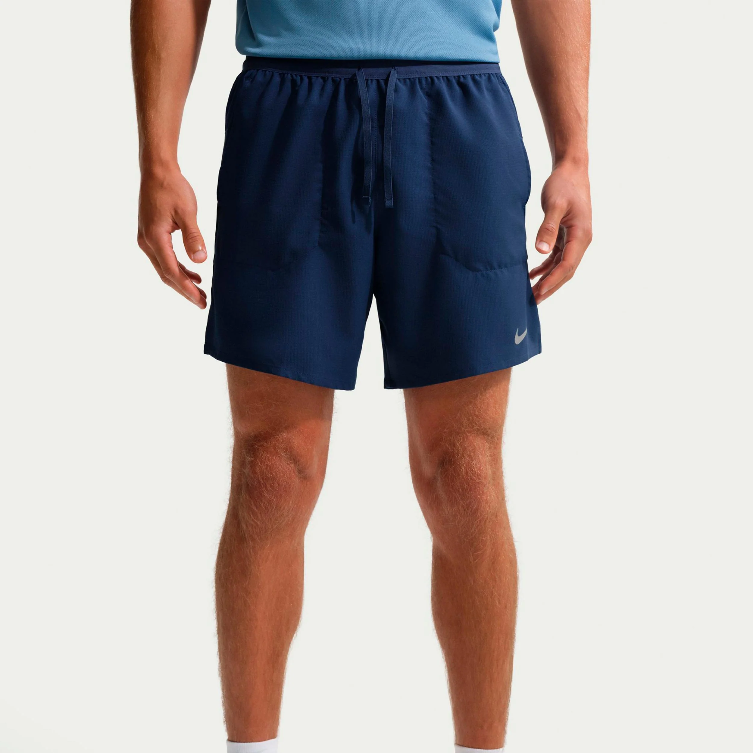STRIDE 7IN Laufshorts Herren - dunkelblau, silber