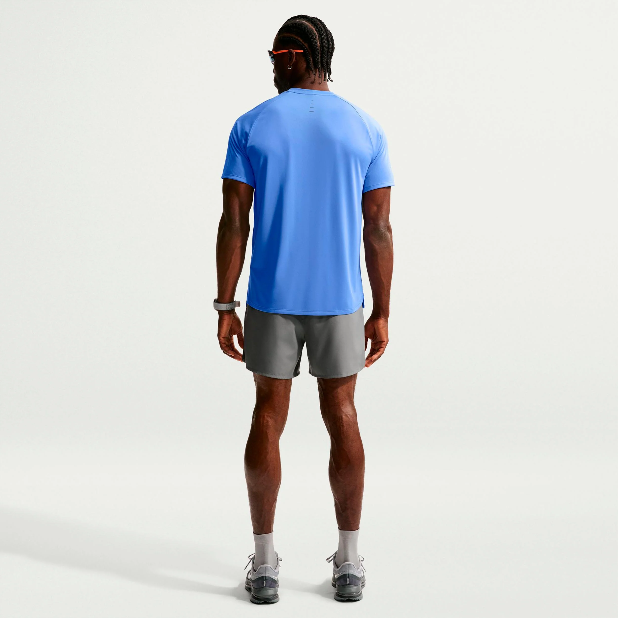 Stride Laufshirt Herren - blau, silber - Image 3