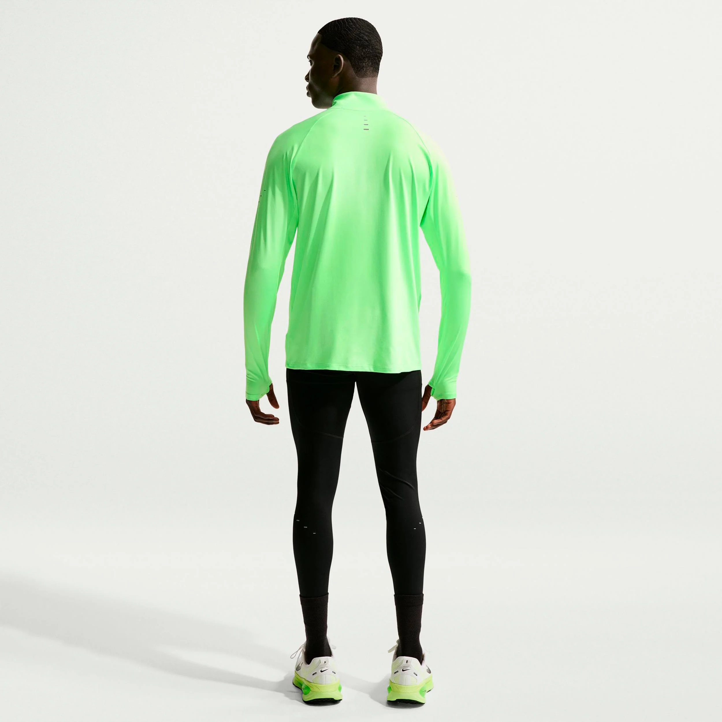Stride Laufshirt Herren - hellgrün, silber - Image 3