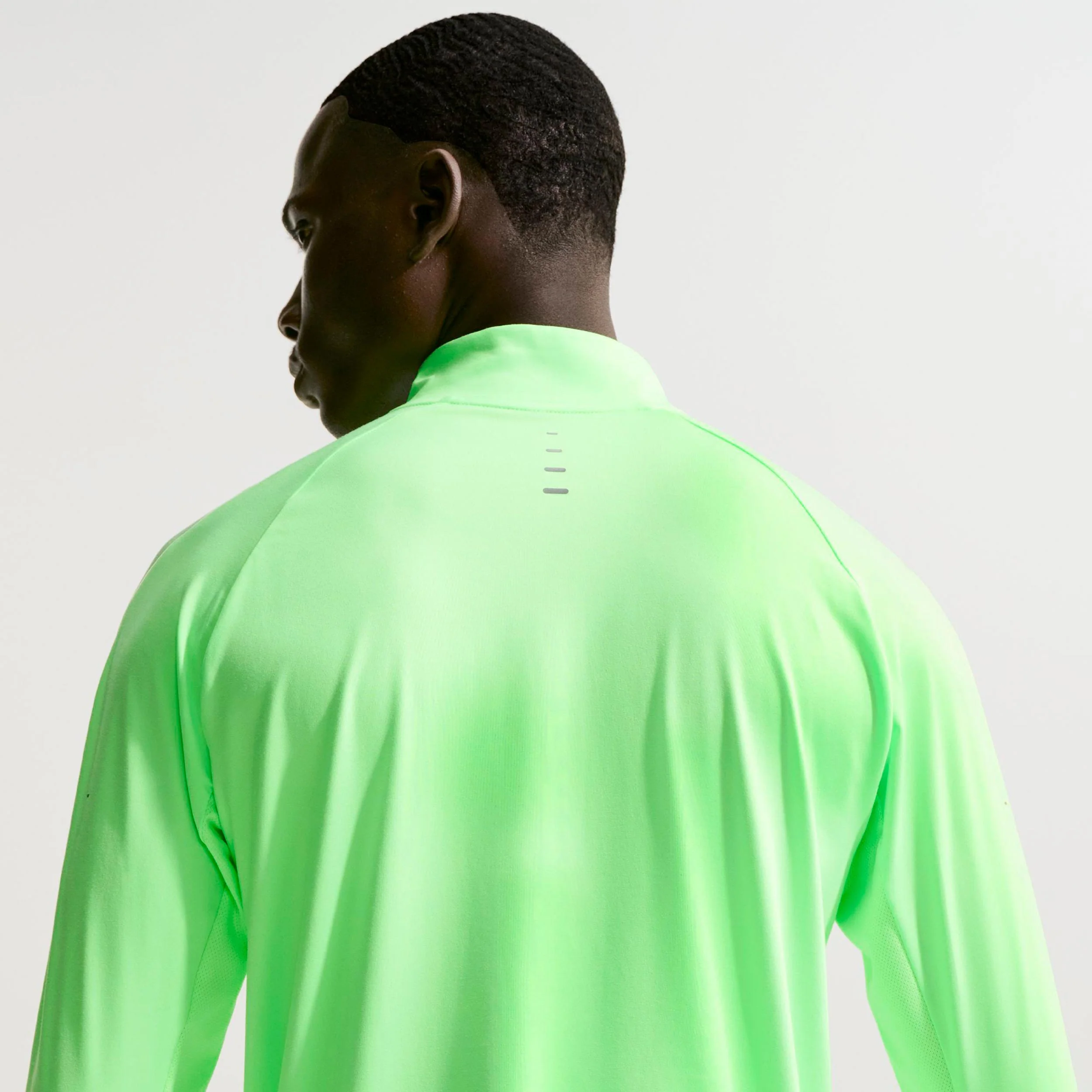 Stride Laufshirt Herren - hellgrün, silber - Image 4