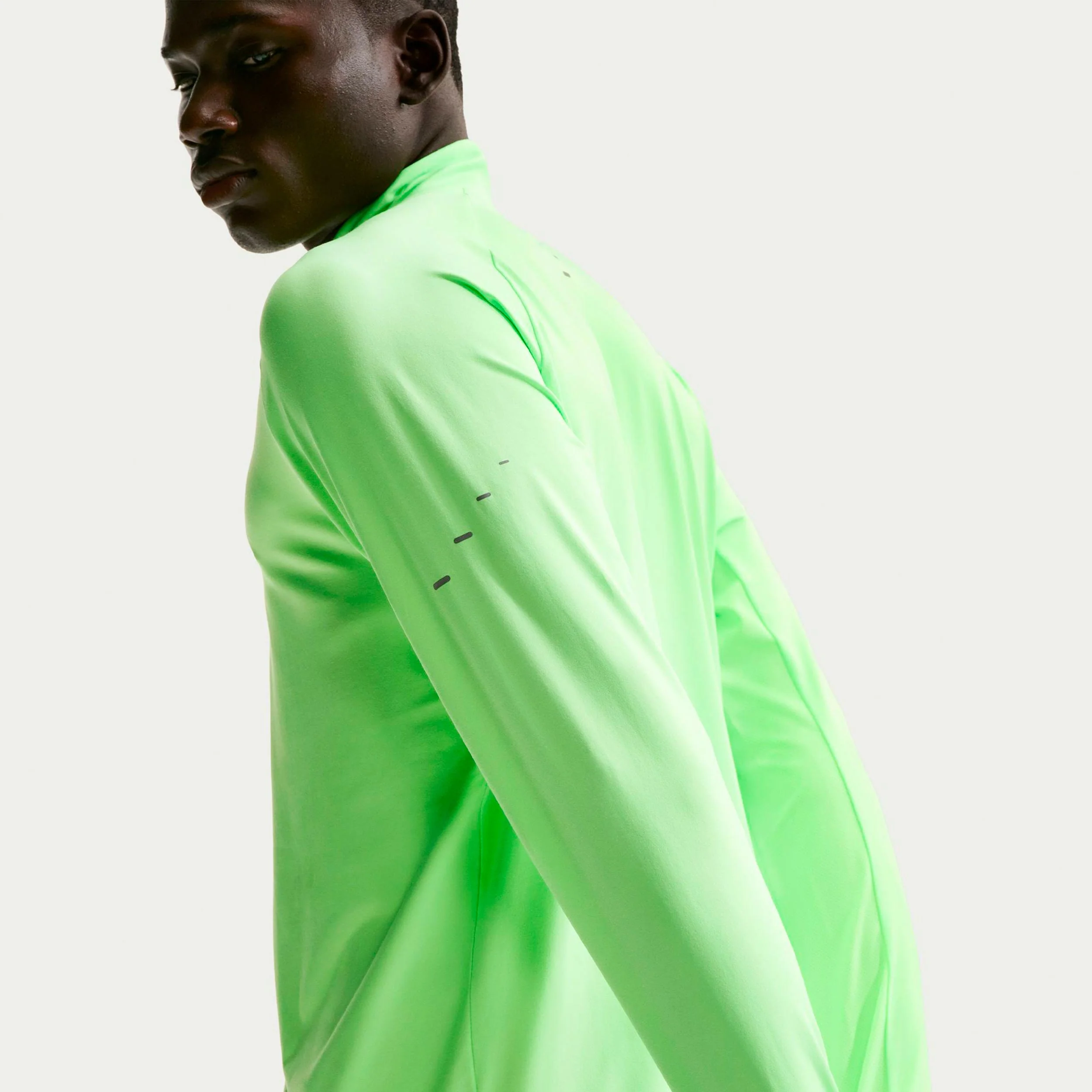 Stride Laufshirt Herren - hellgrün, silber - Image 5