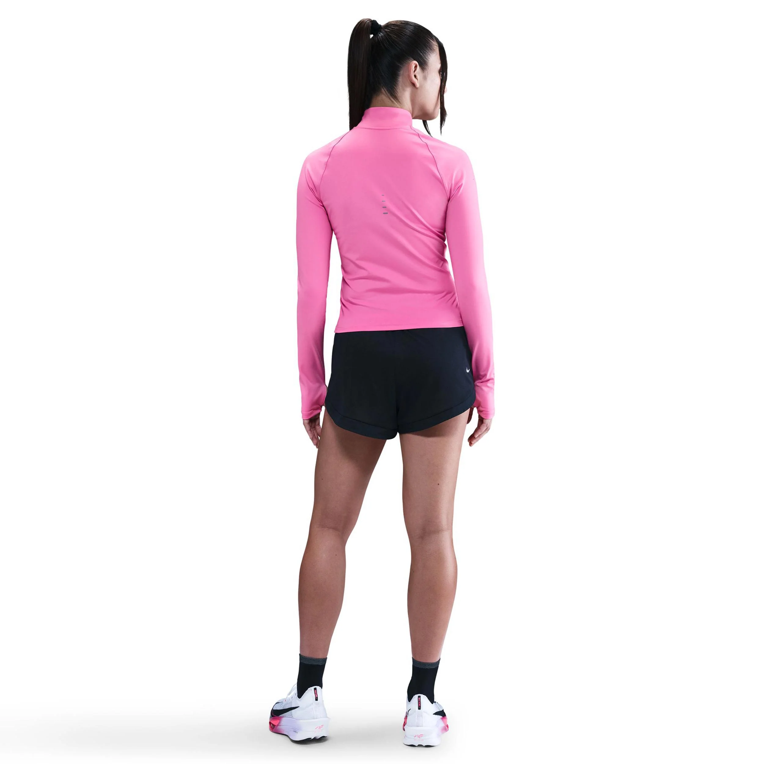 Swift Half-Zip Laufshirt Damen-Pink,Silber - Image 3