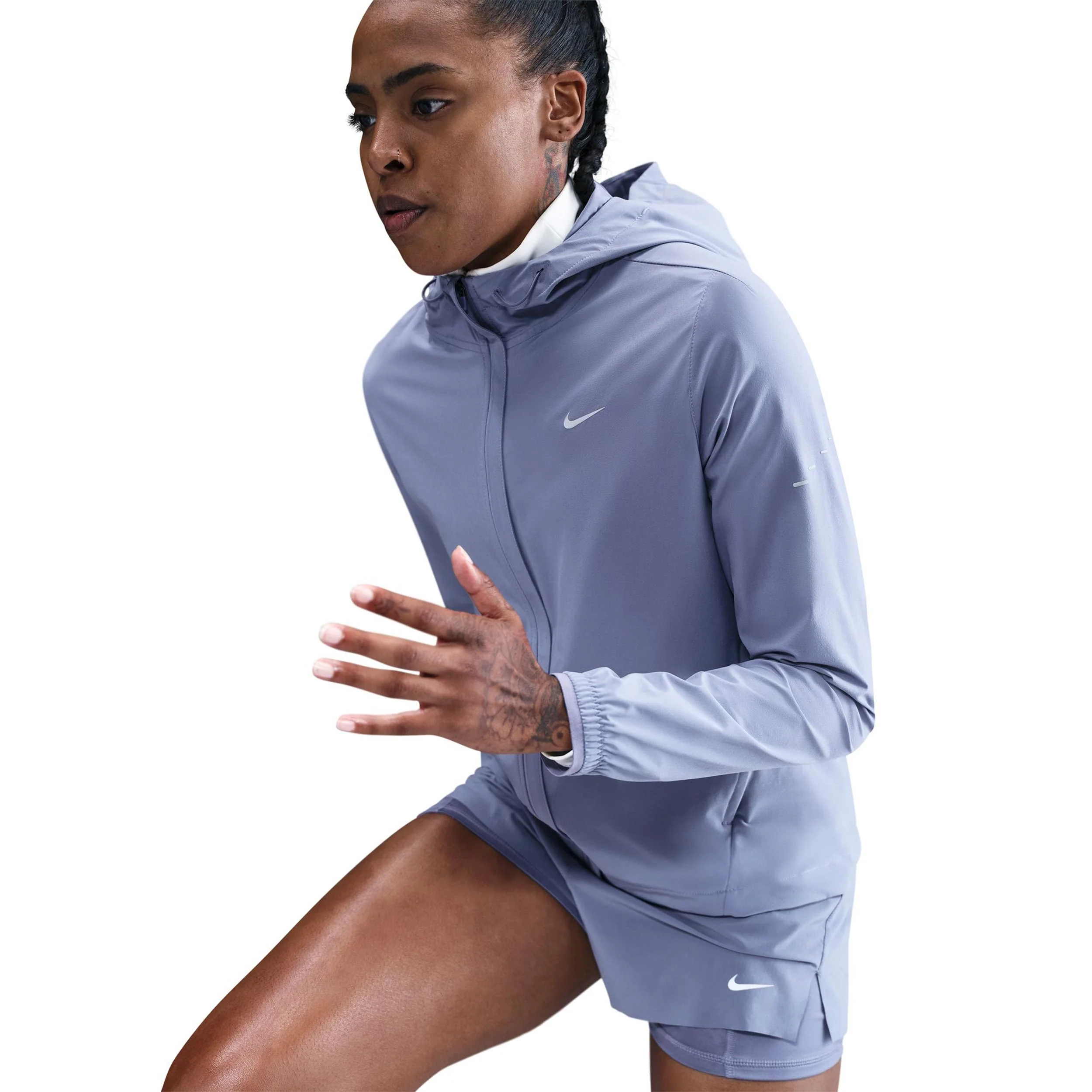 Swift Laufjacke Damen - blaugrau, silber - Image 6
