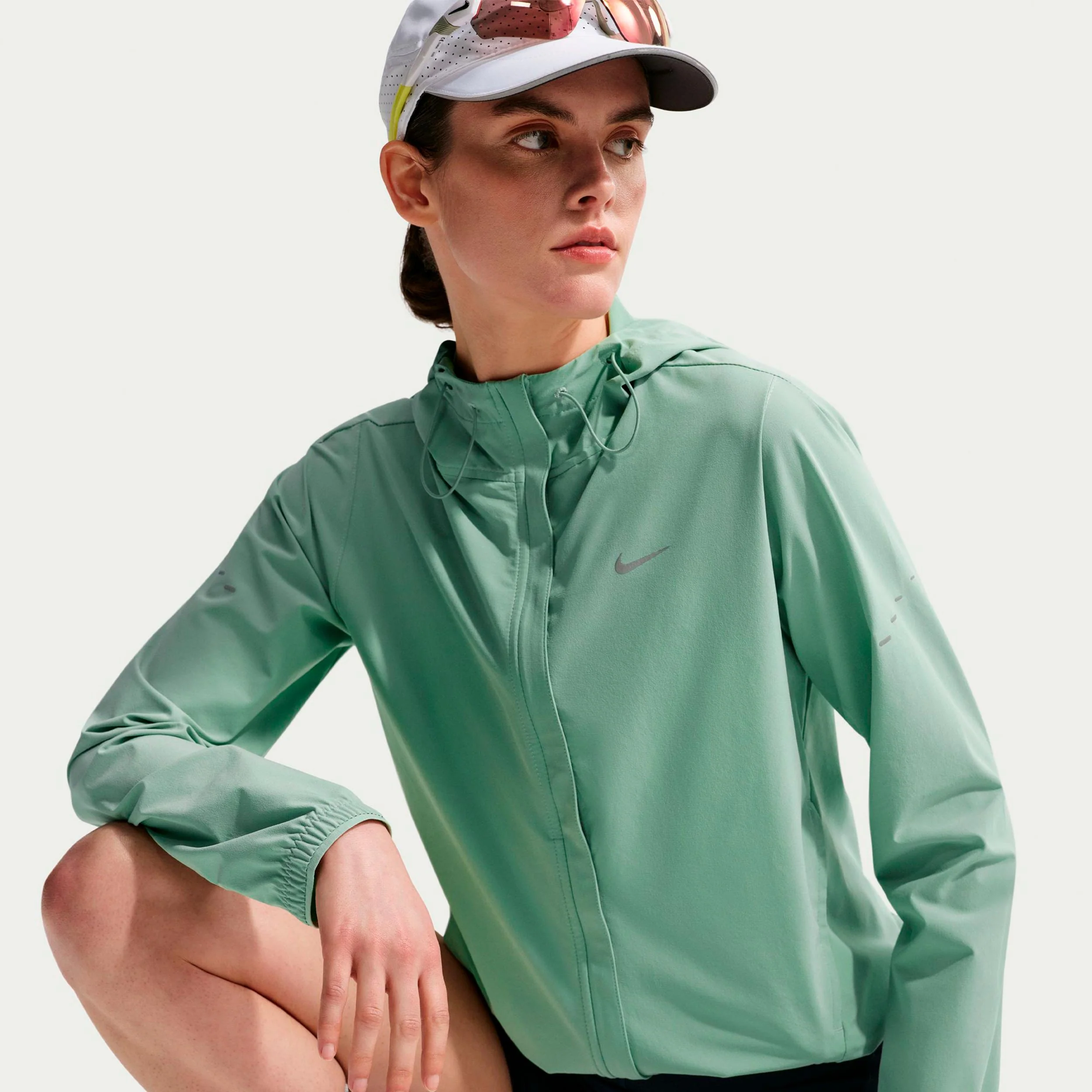Swift Laufjacke Damen - hellgrün, silber