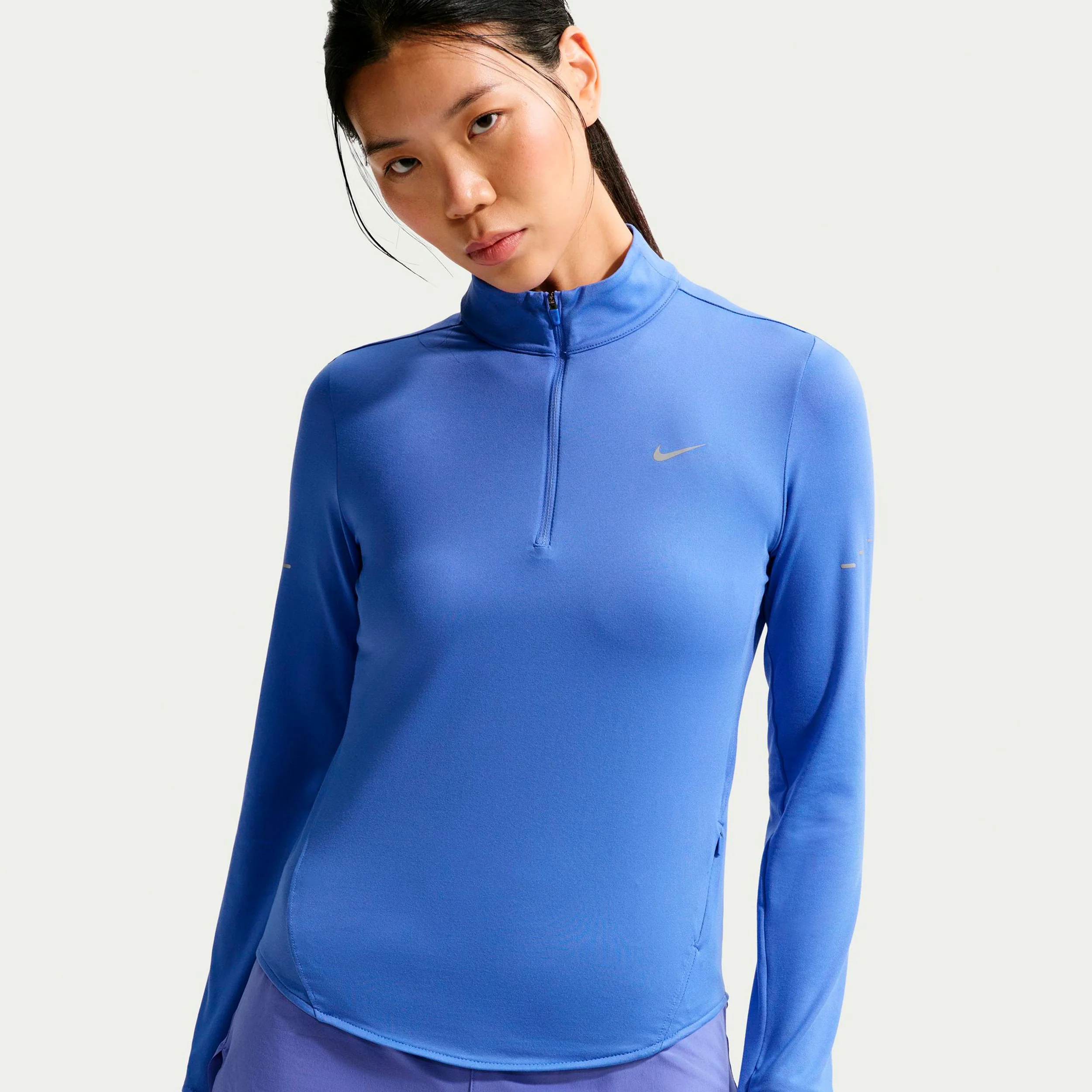 Swift Laufshirt Damen - blau, silber