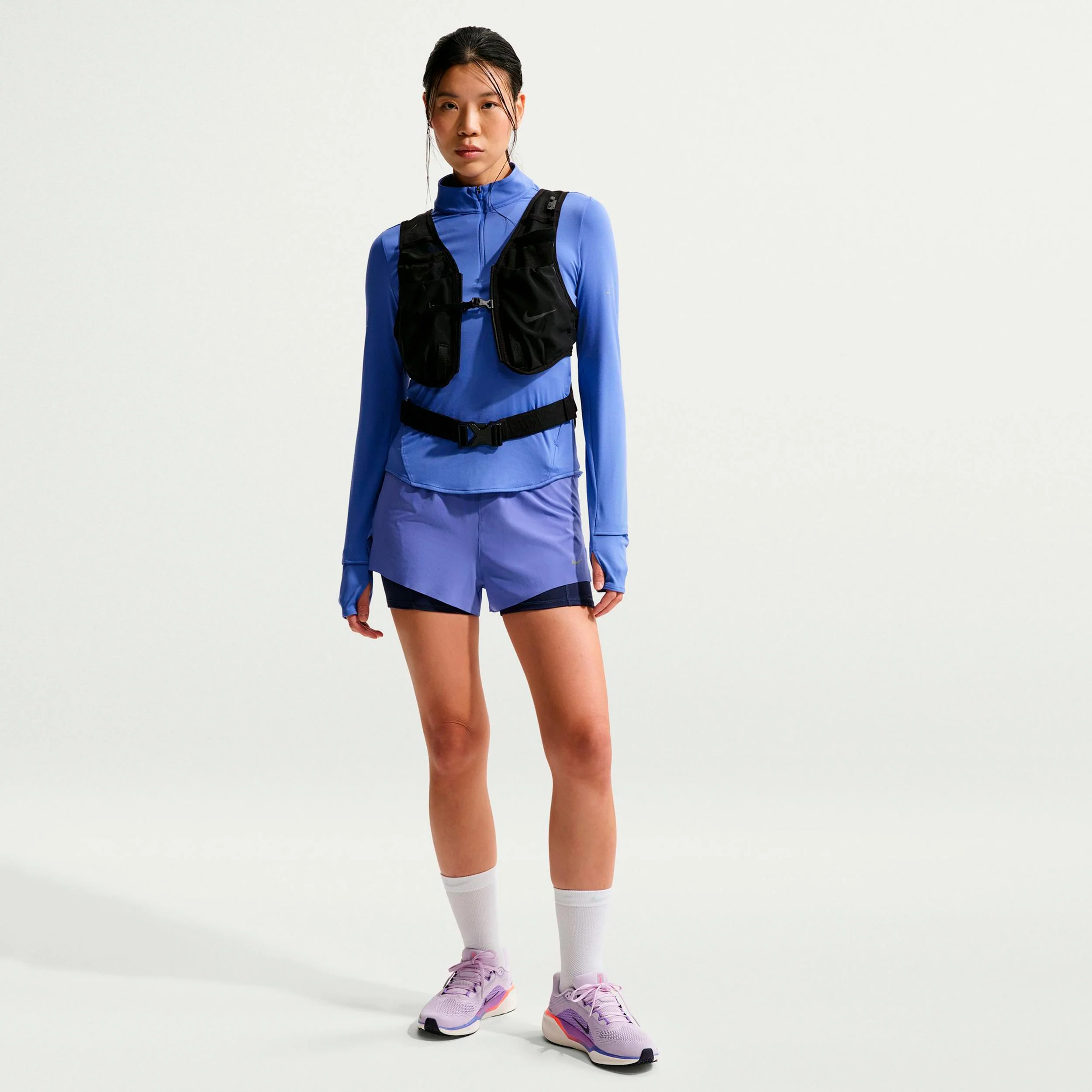 Swift Laufshirt Damen - blau, silber - Image 2