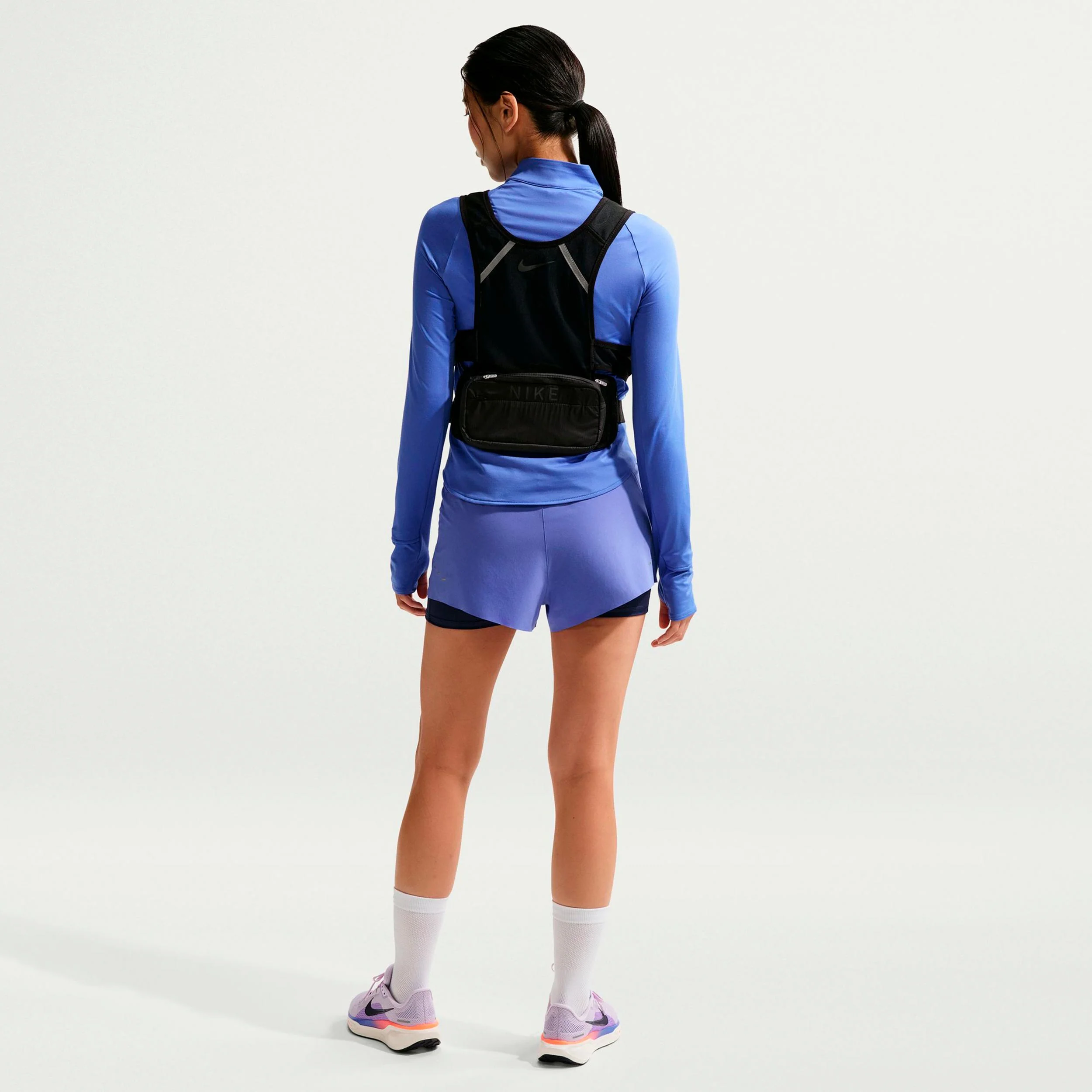 Swift Laufshirt Damen - blau, silber - Image 3