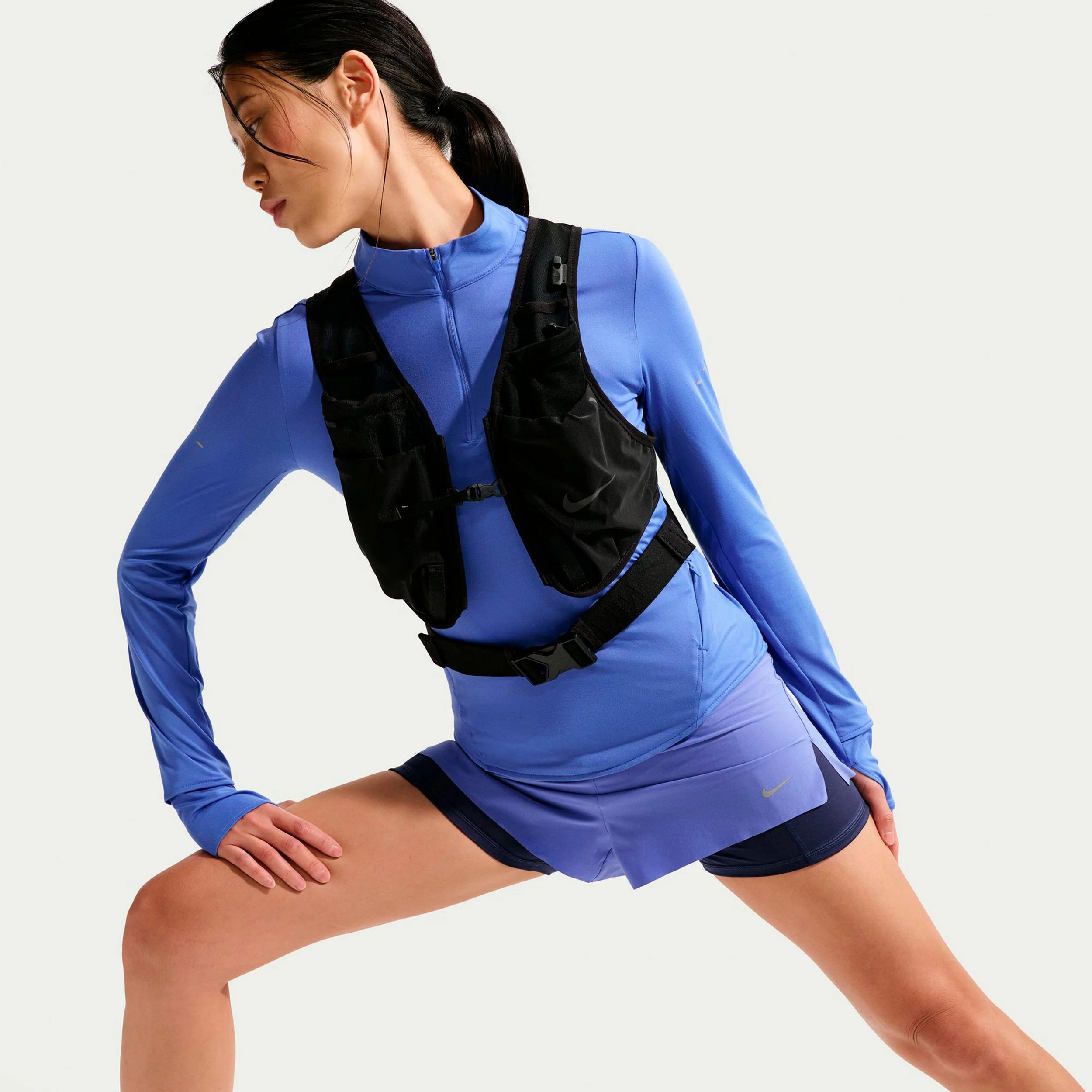 Swift Laufshirt Damen - blau, silber - Image 5