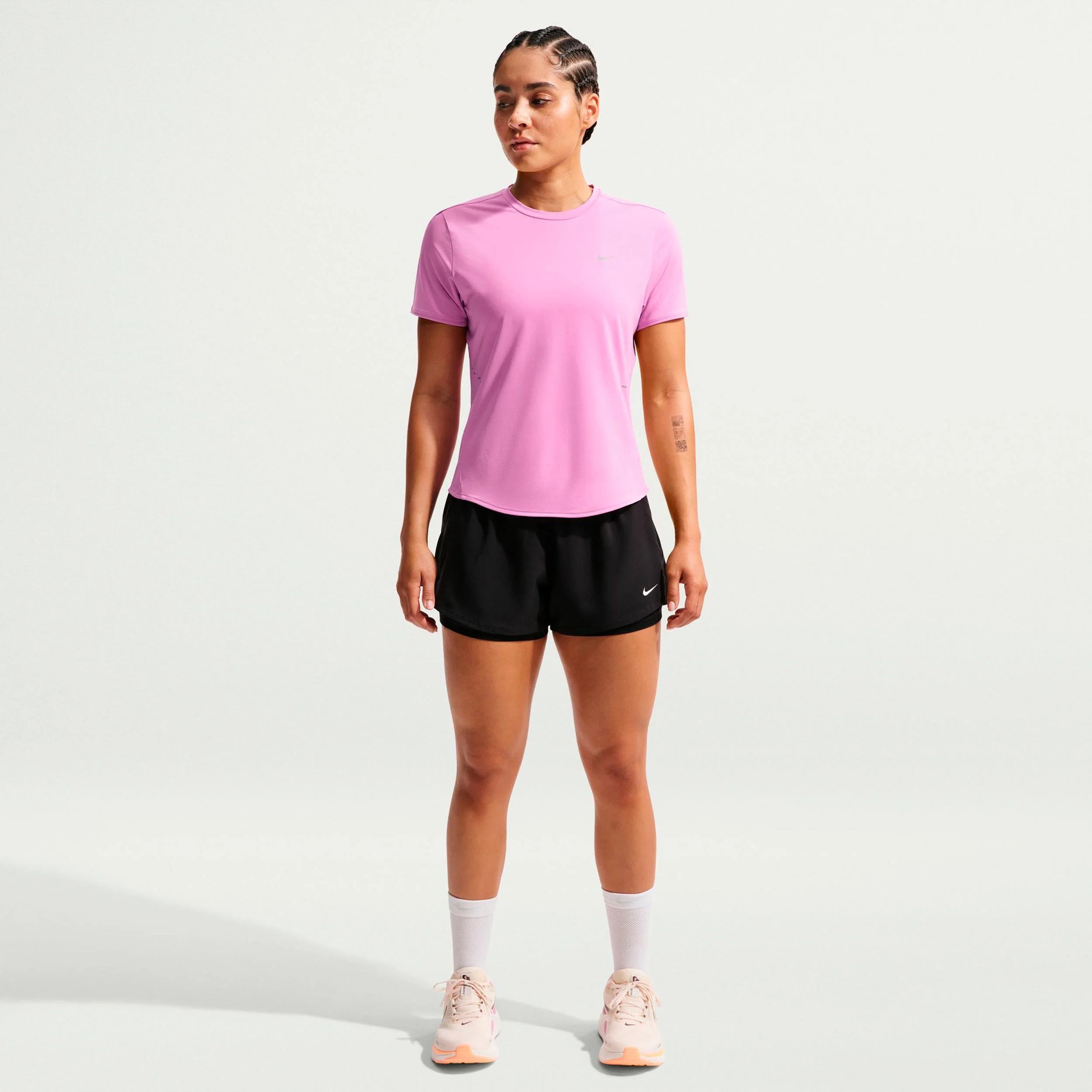 Swift Laufshirt Damen - pink, silber - Image 2