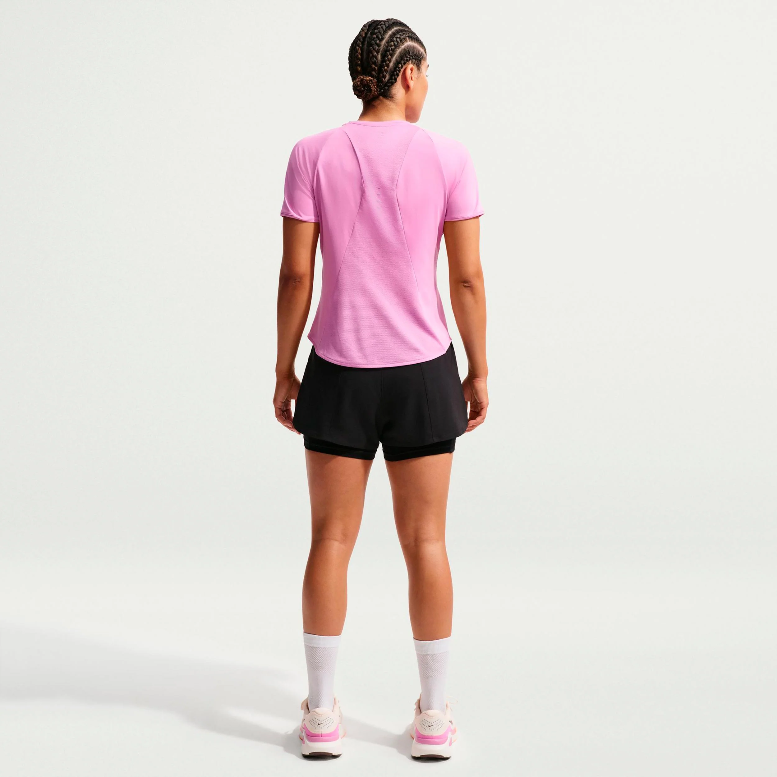 Swift Laufshirt Damen - pink, silber - Image 3