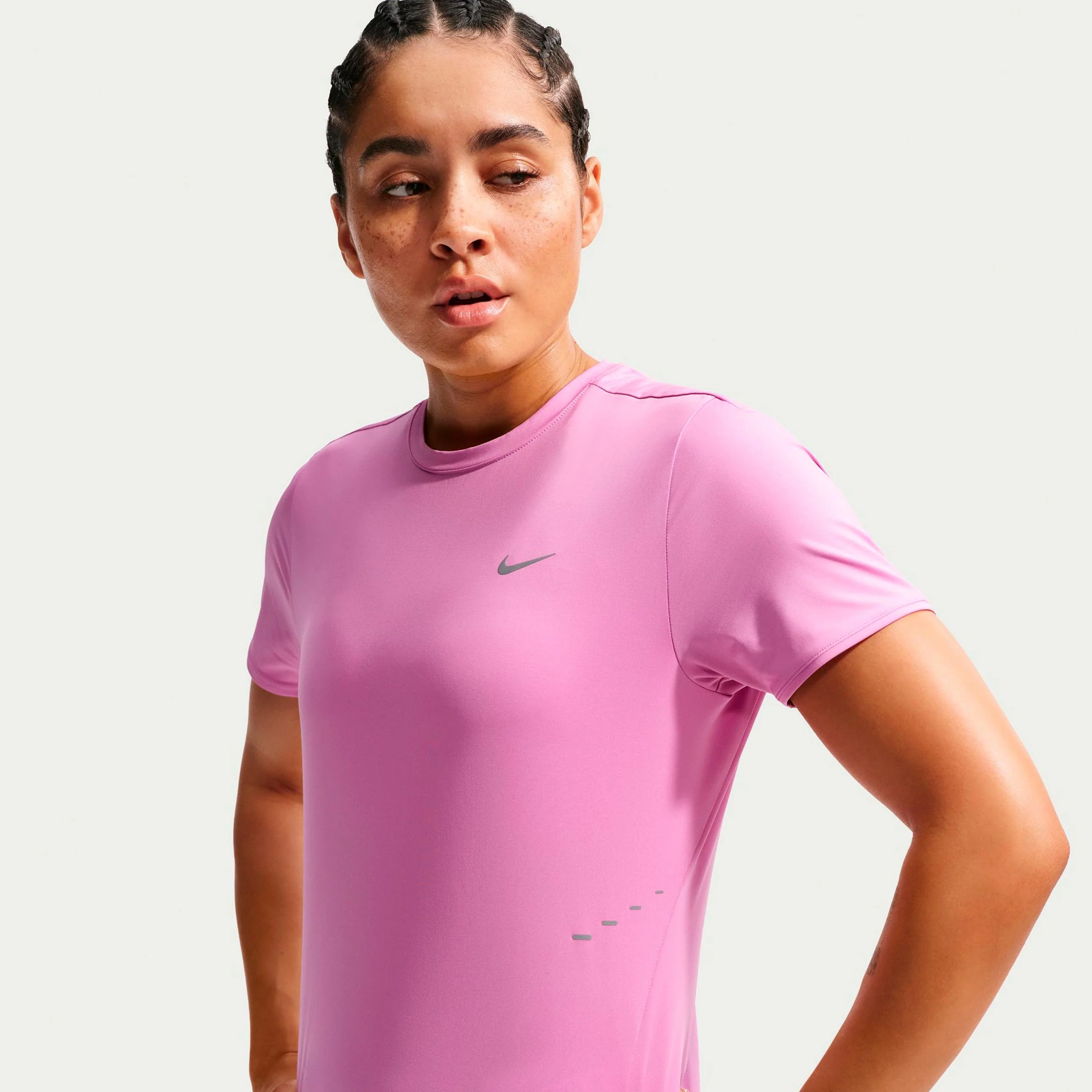 Swift Laufshirt Damen - pink, silber - Image 4