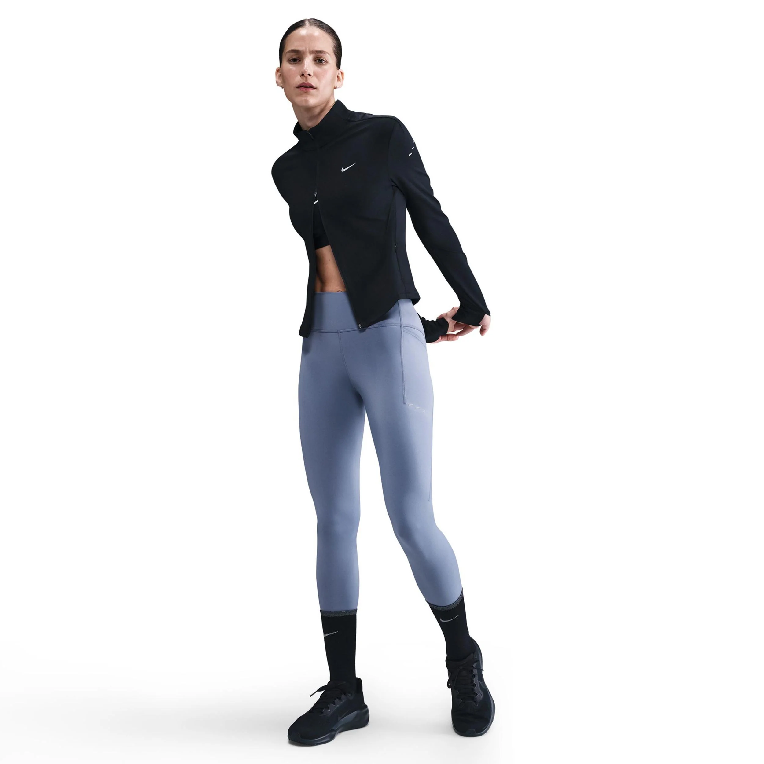 Swift Lauftight Damen - blaugrau, silber - Image 2