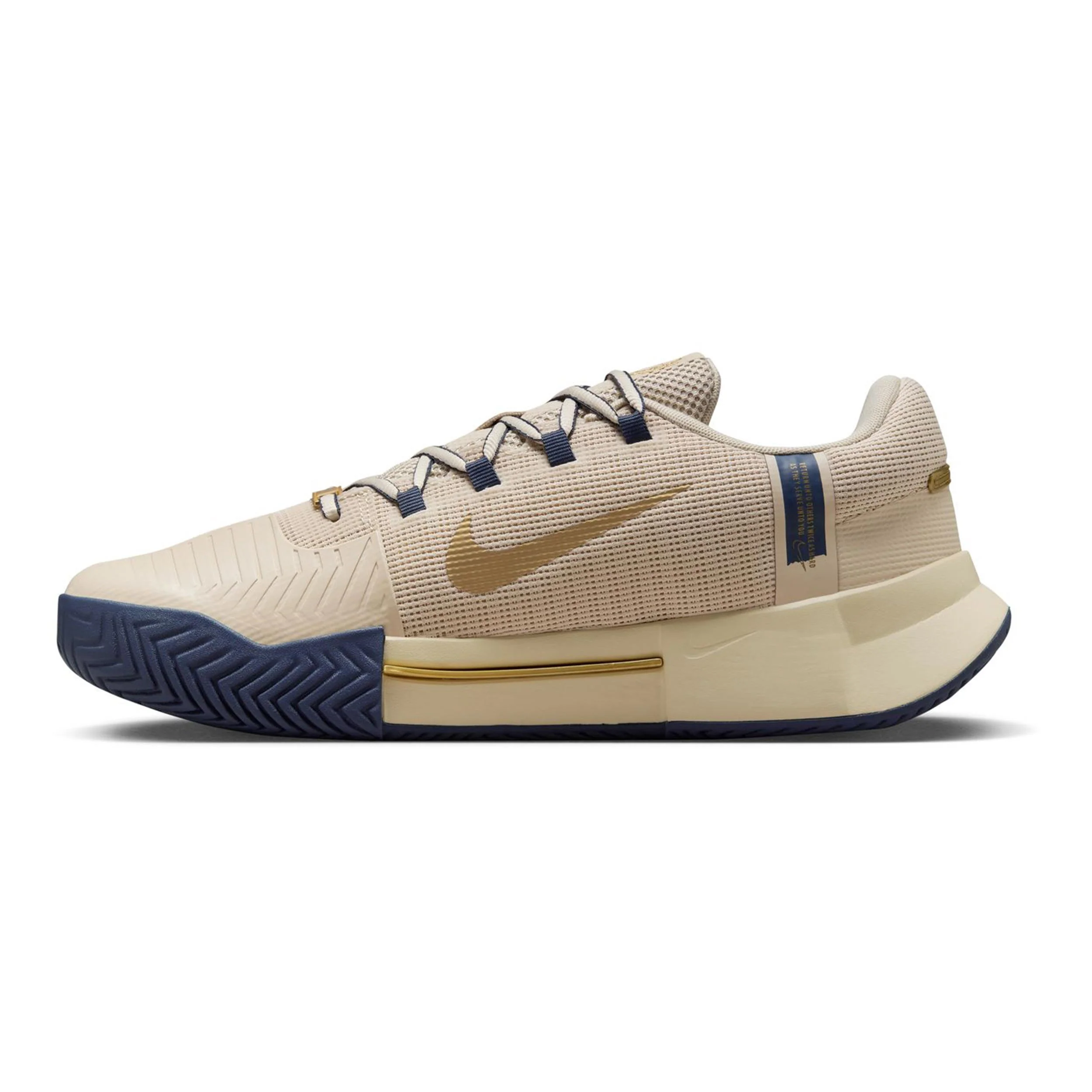Zoom GP Challenge 1 PRM Allcourtschuh Herren-Beige,Dunkelblau - Image 2
