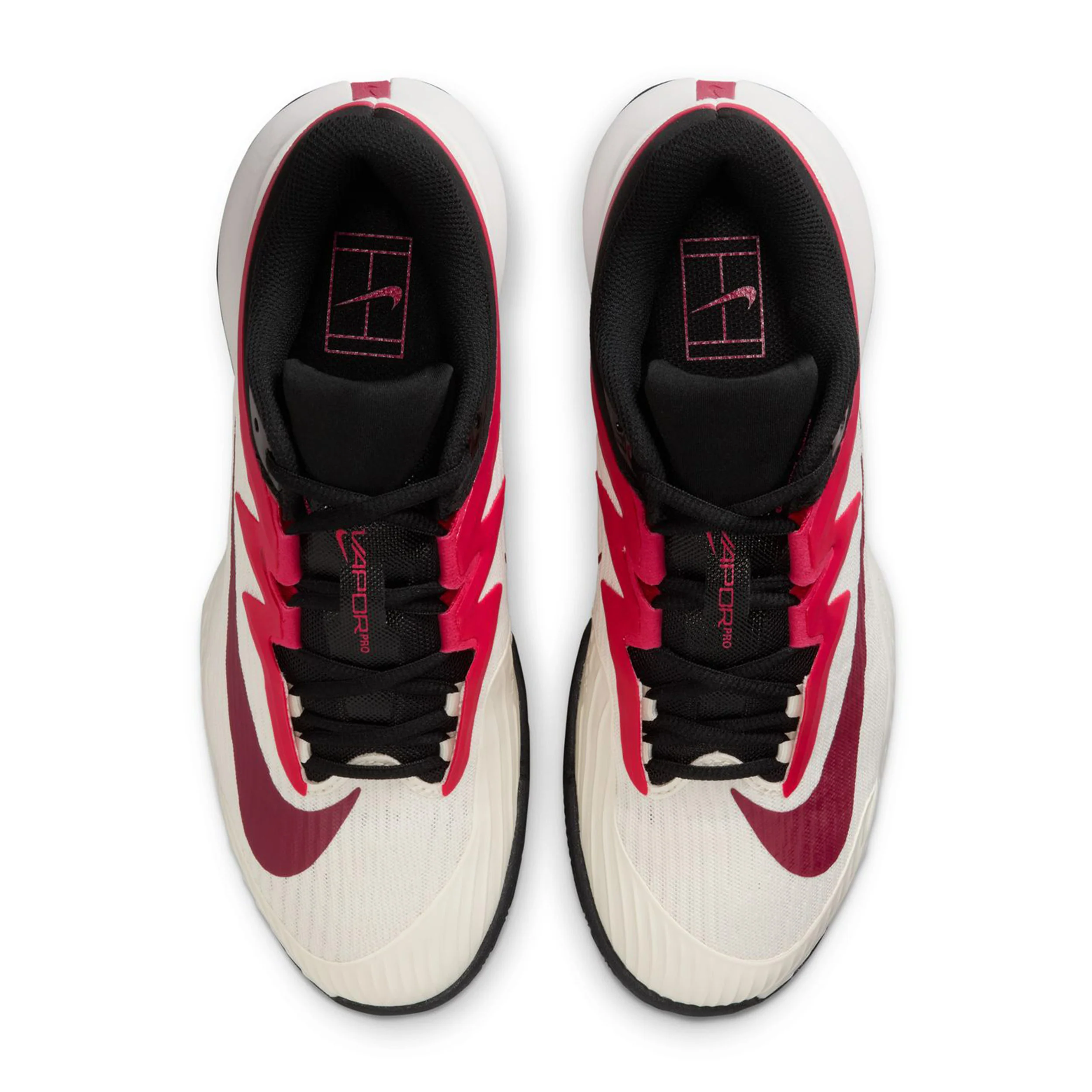 Zoom Vapor Pro 3 Sandplatzschuh Damen-creme, rot - Image 3