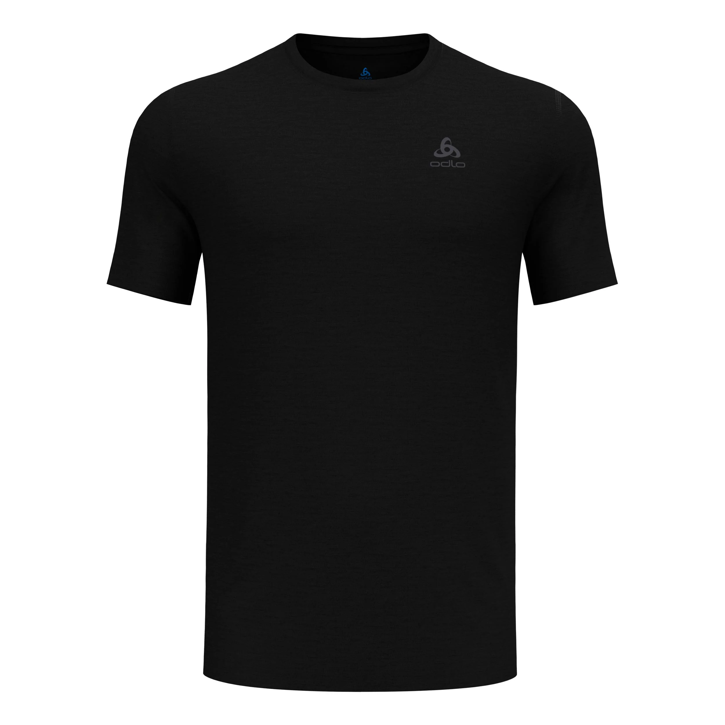 Crew Laufshirt Herren-Schwarz