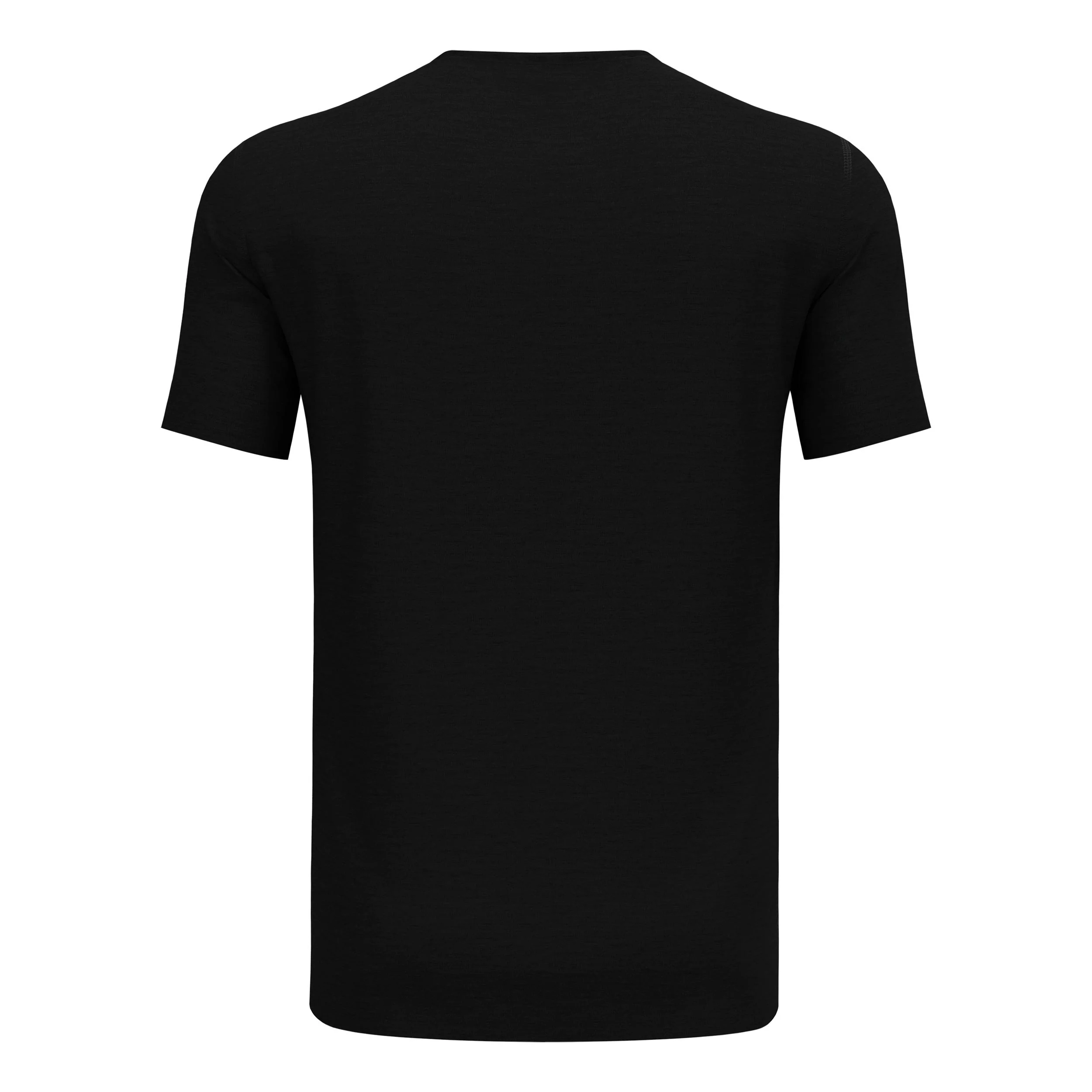 Crew Laufshirt Herren-Schwarz - Image 2