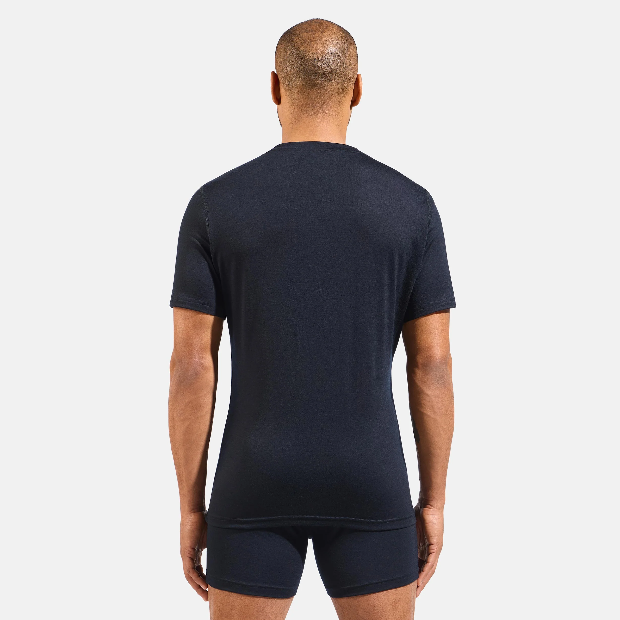 Crew Laufshirt Herren-Schwarz - Image 4