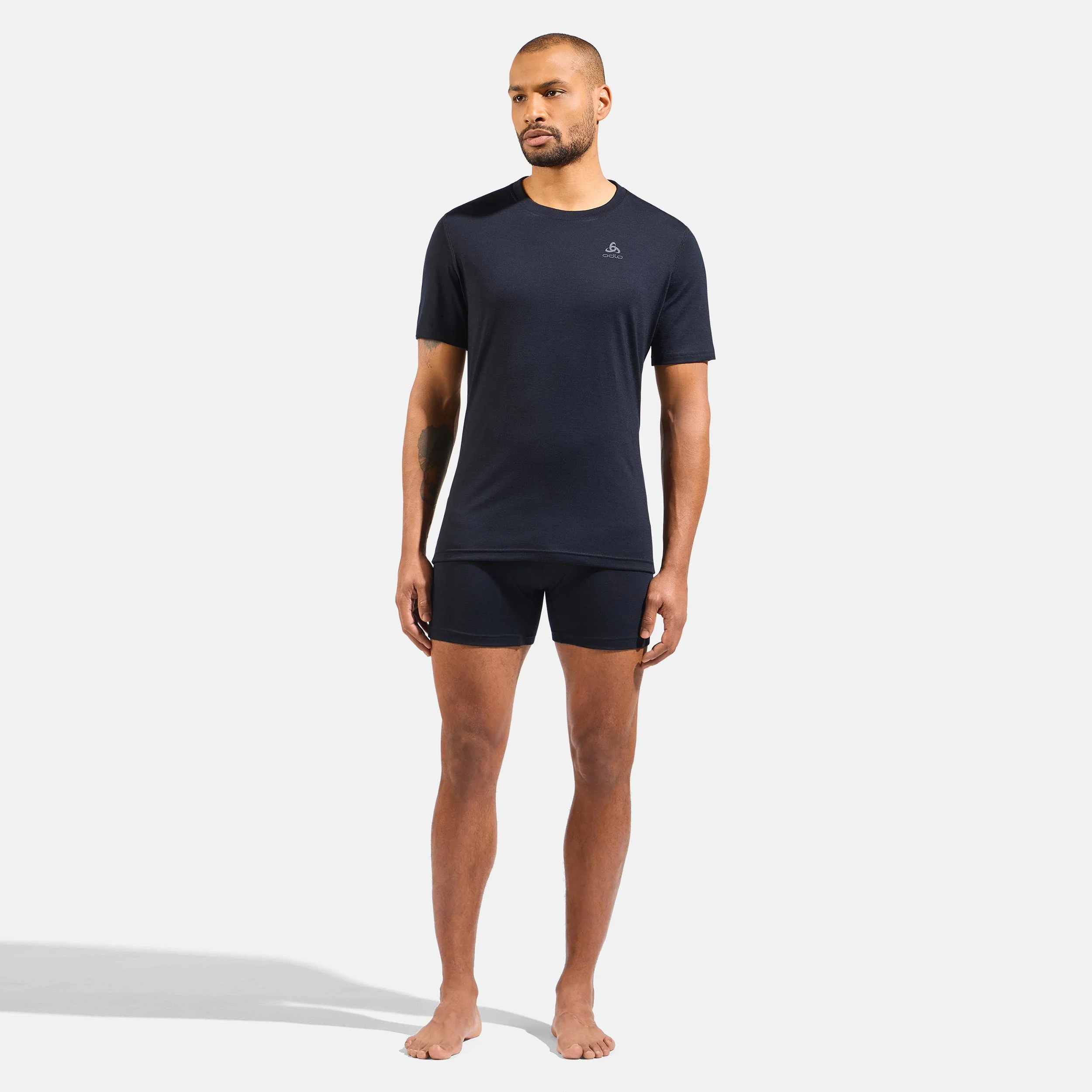 Crew Laufshirt Herren-Schwarz - Image 5