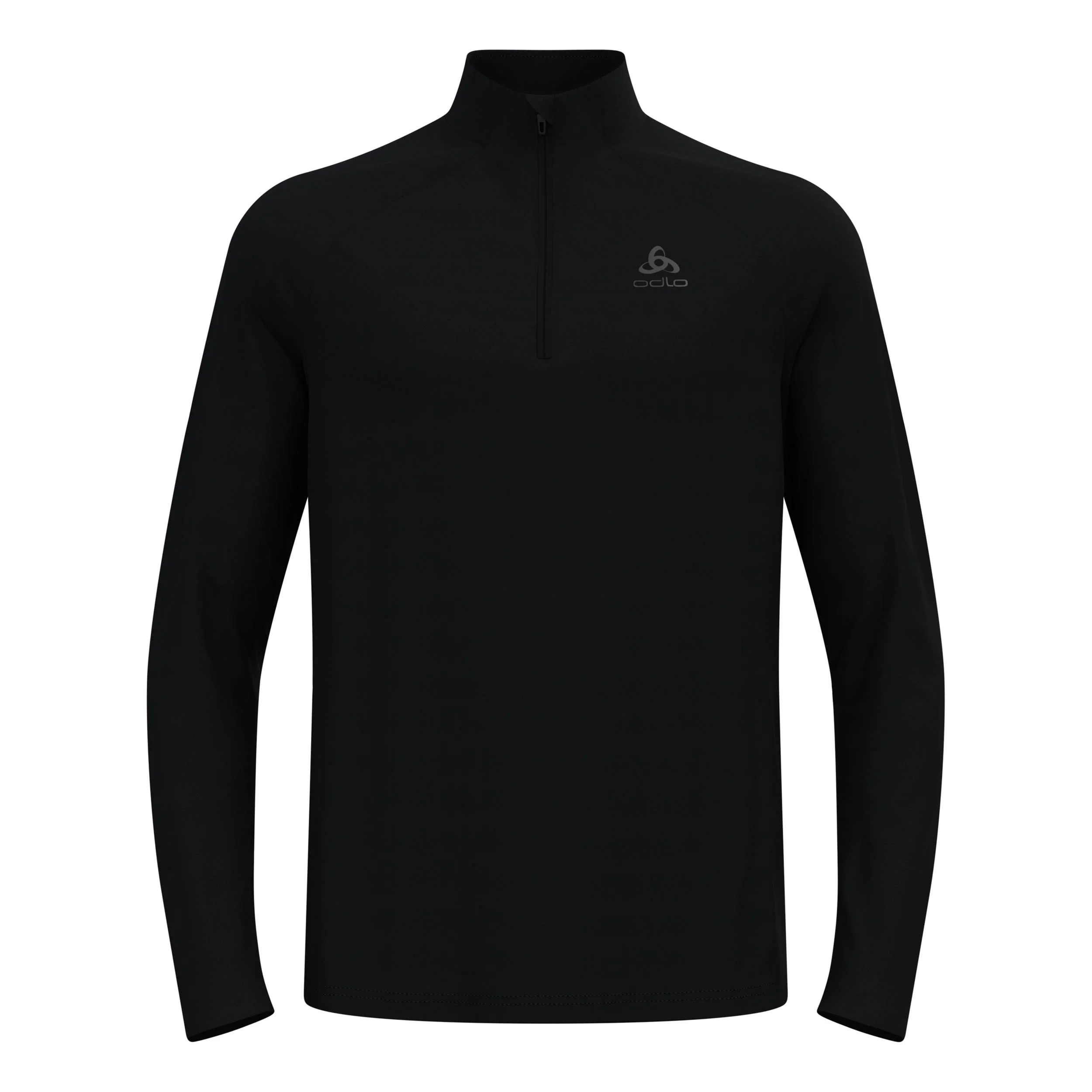 Essential 1/2 Zip Laufshirt Herren-schwarz, schwarz