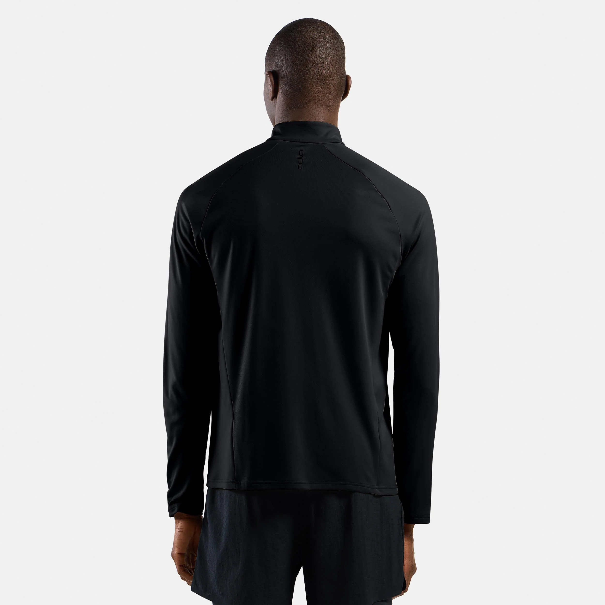 Essential 1/2 Zip Laufshirt Herren-schwarz, schwarz - Image 4