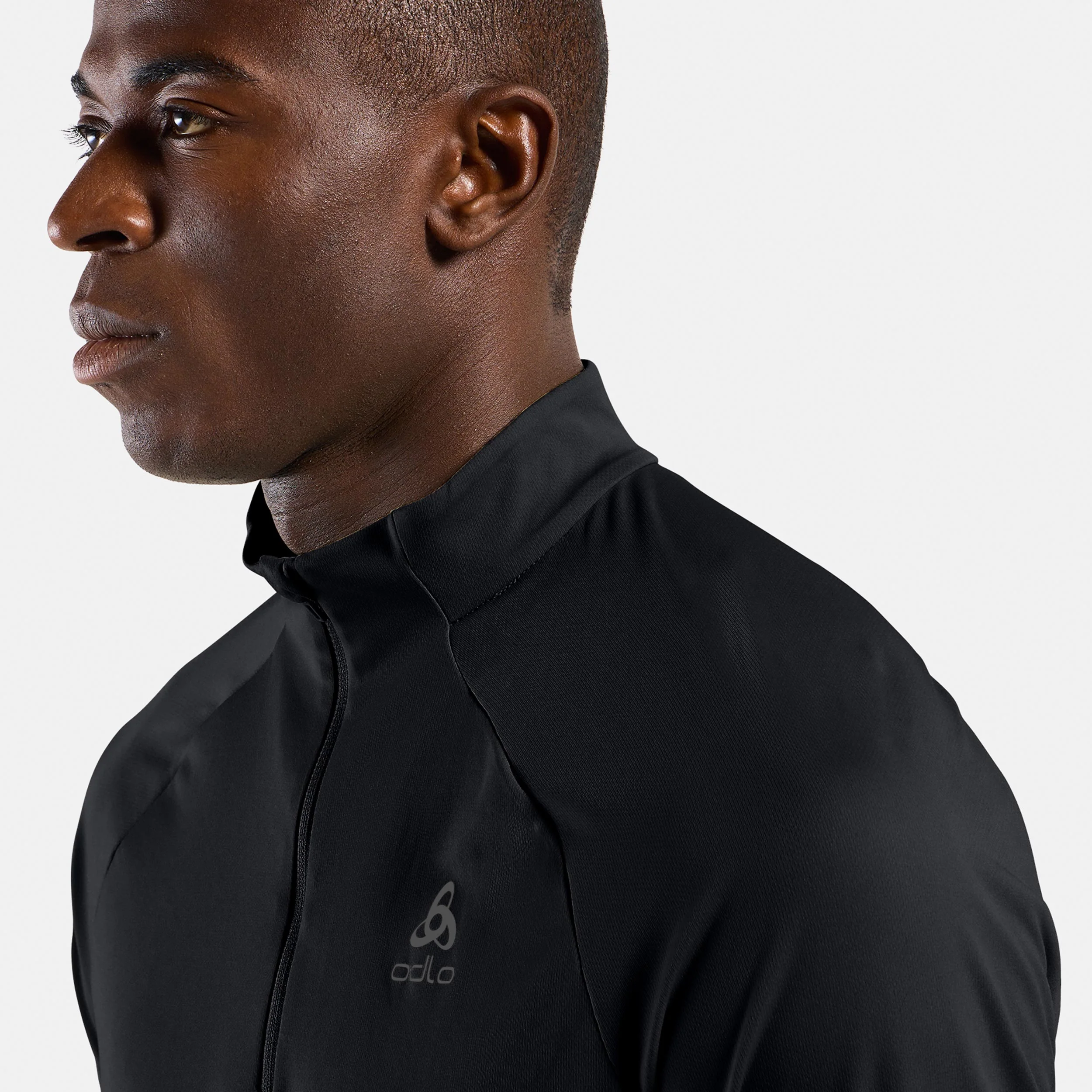 Essential 1/2 Zip Laufshirt Herren-schwarz, schwarz - Image 5