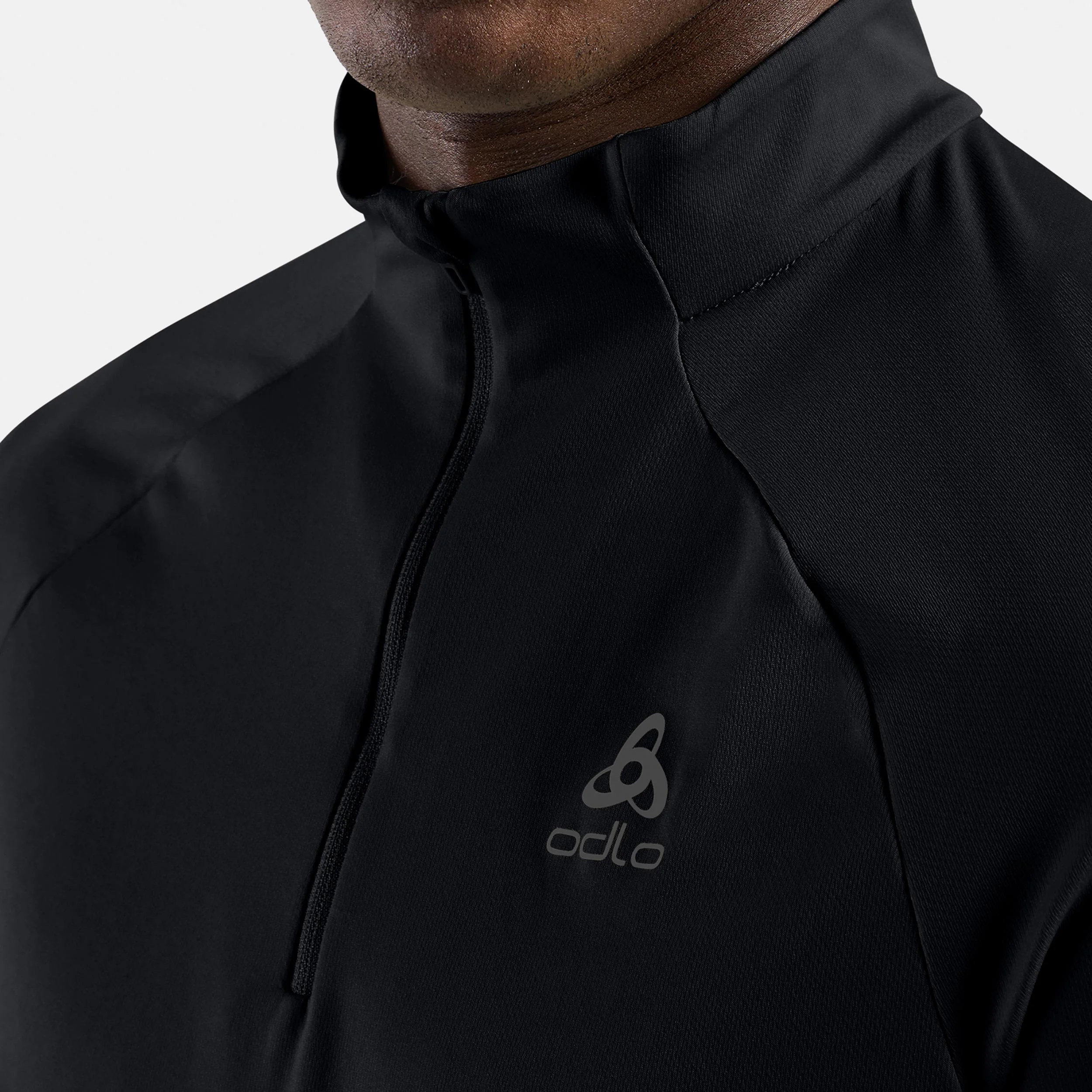 Essential 1/2 Zip Laufshirt Herren-schwarz, schwarz - Image 6