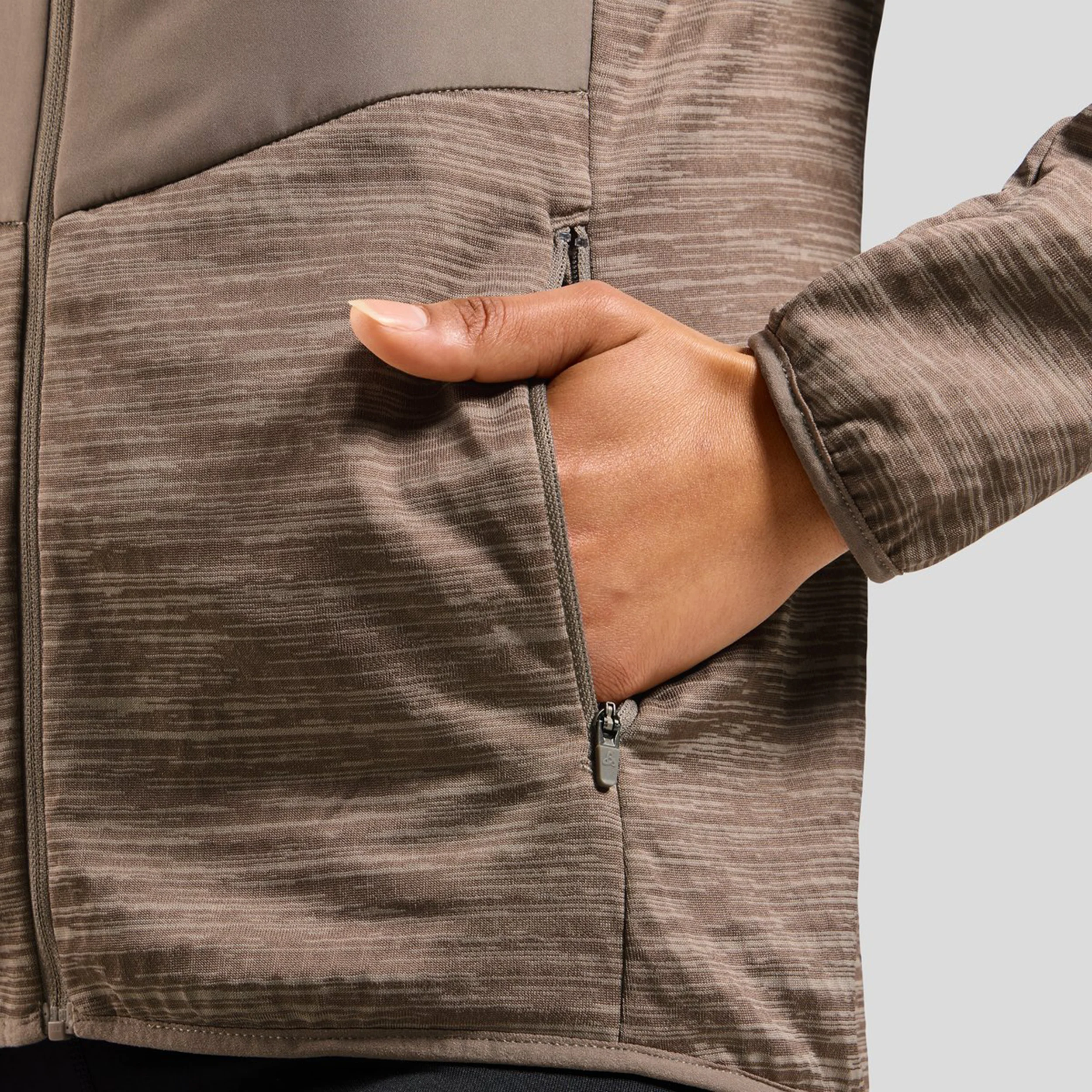Essential Insulator Hybrid Laufjacke Damen-Grau - Image 7