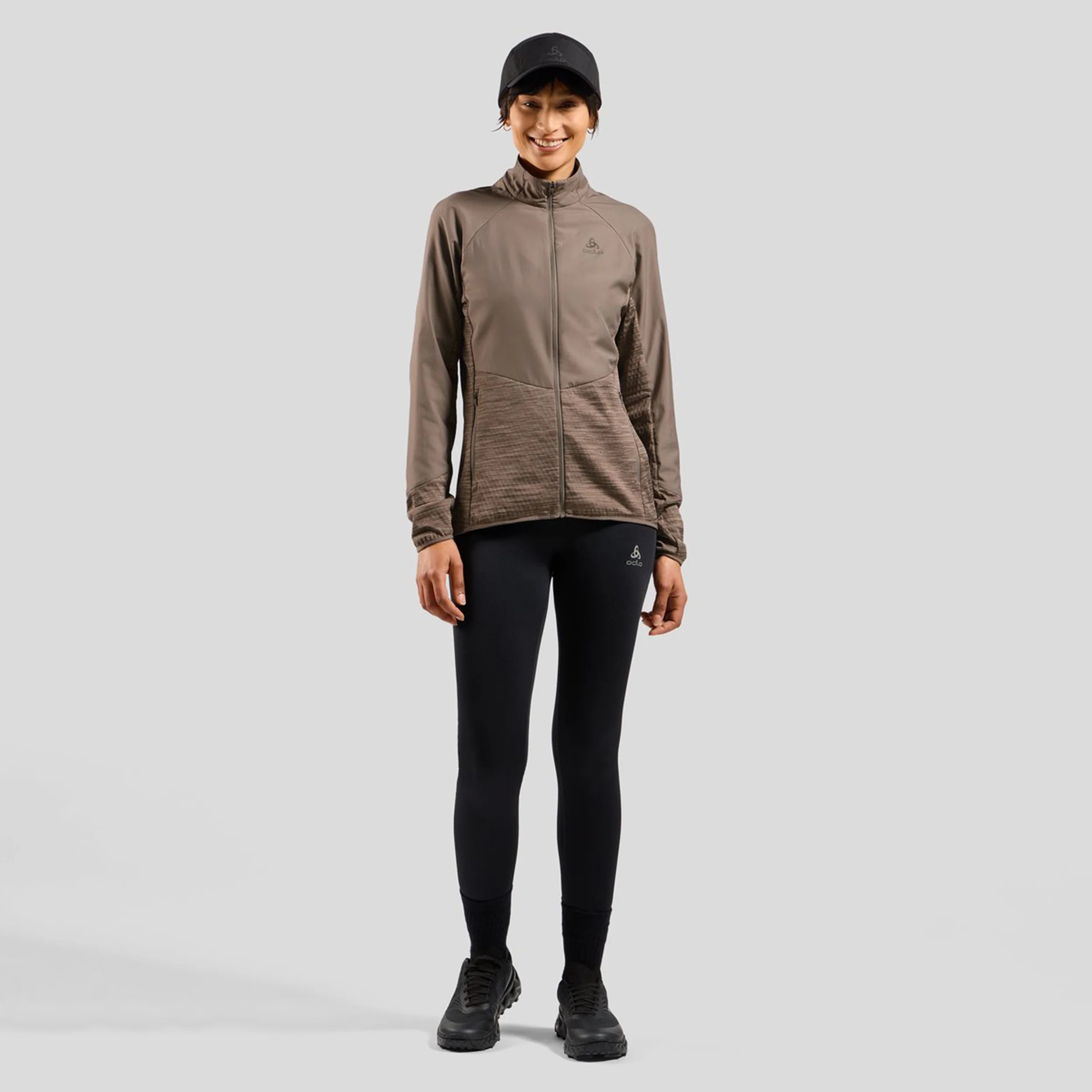 Essential Insulator Hybrid Laufjacke Damen-Grau - Image 8