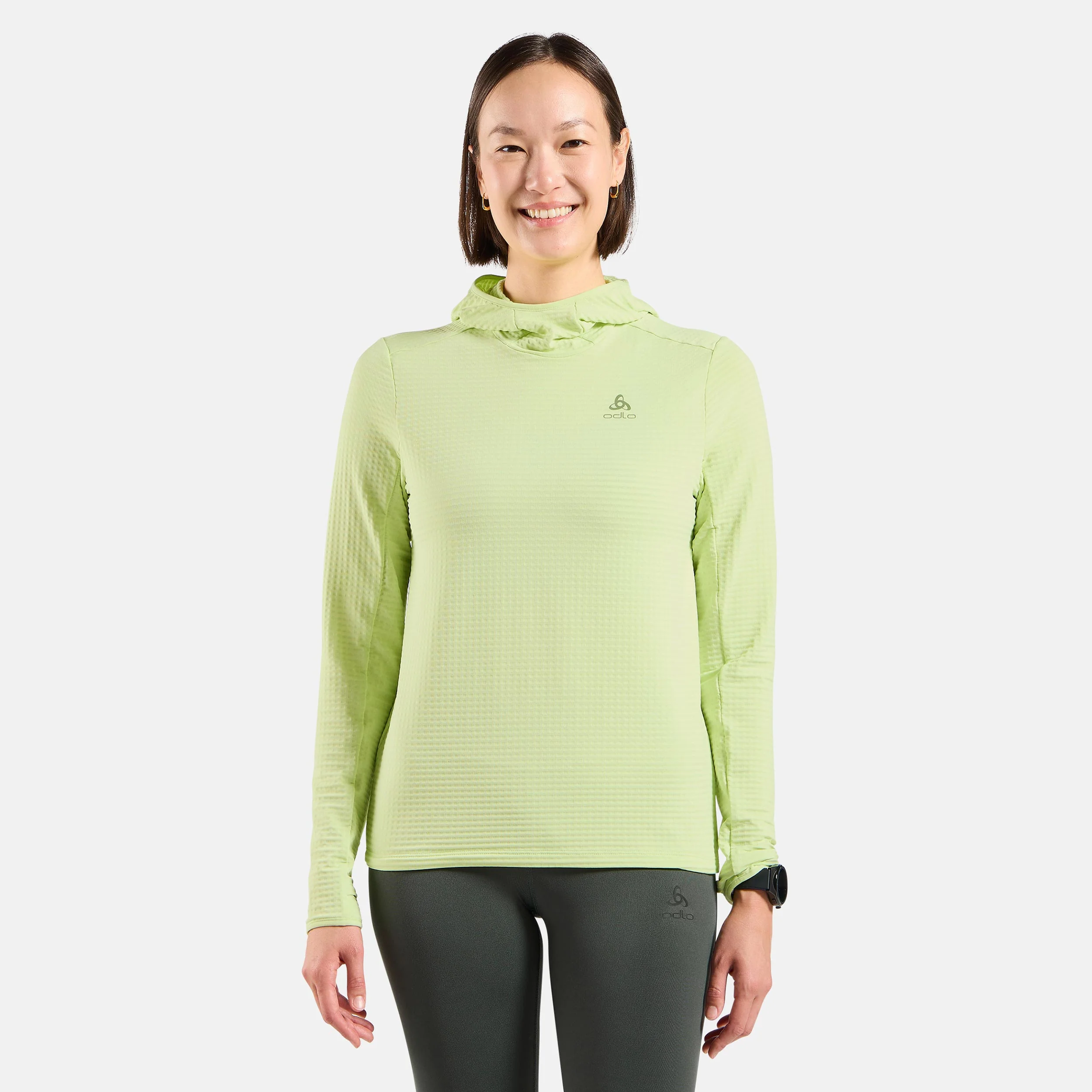 Essential Thermal Midlayer Laufshirt Damen-Limette - Image 3