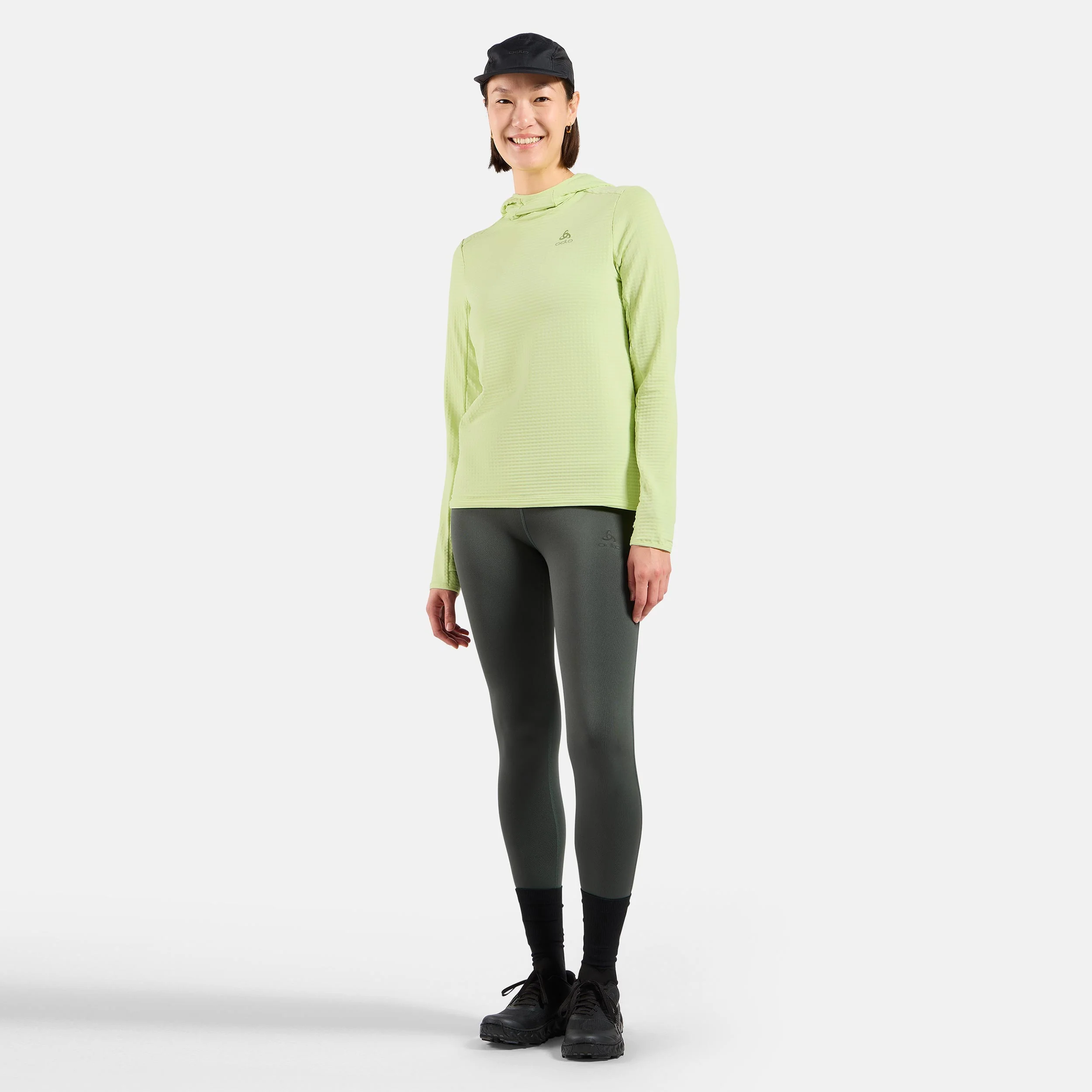 Essential Thermal Midlayer Laufshirt Damen-Limette - Image 6