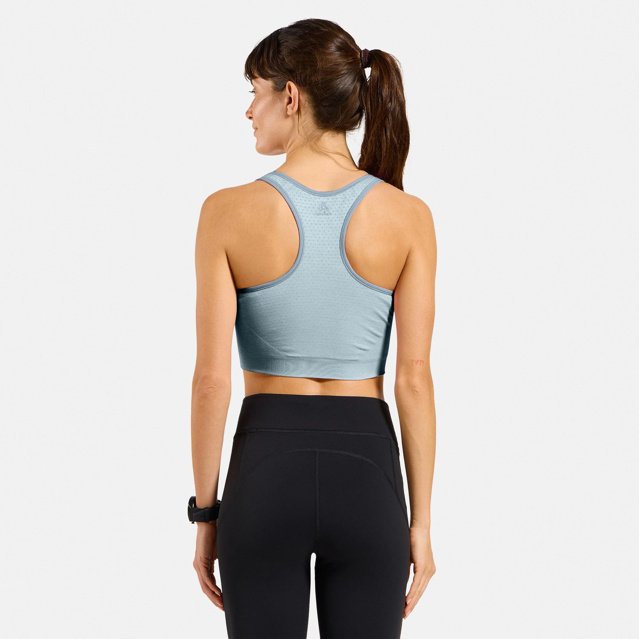 Seamless Medium Padded Sport Sport-BH Damen-hellblau - Image 4