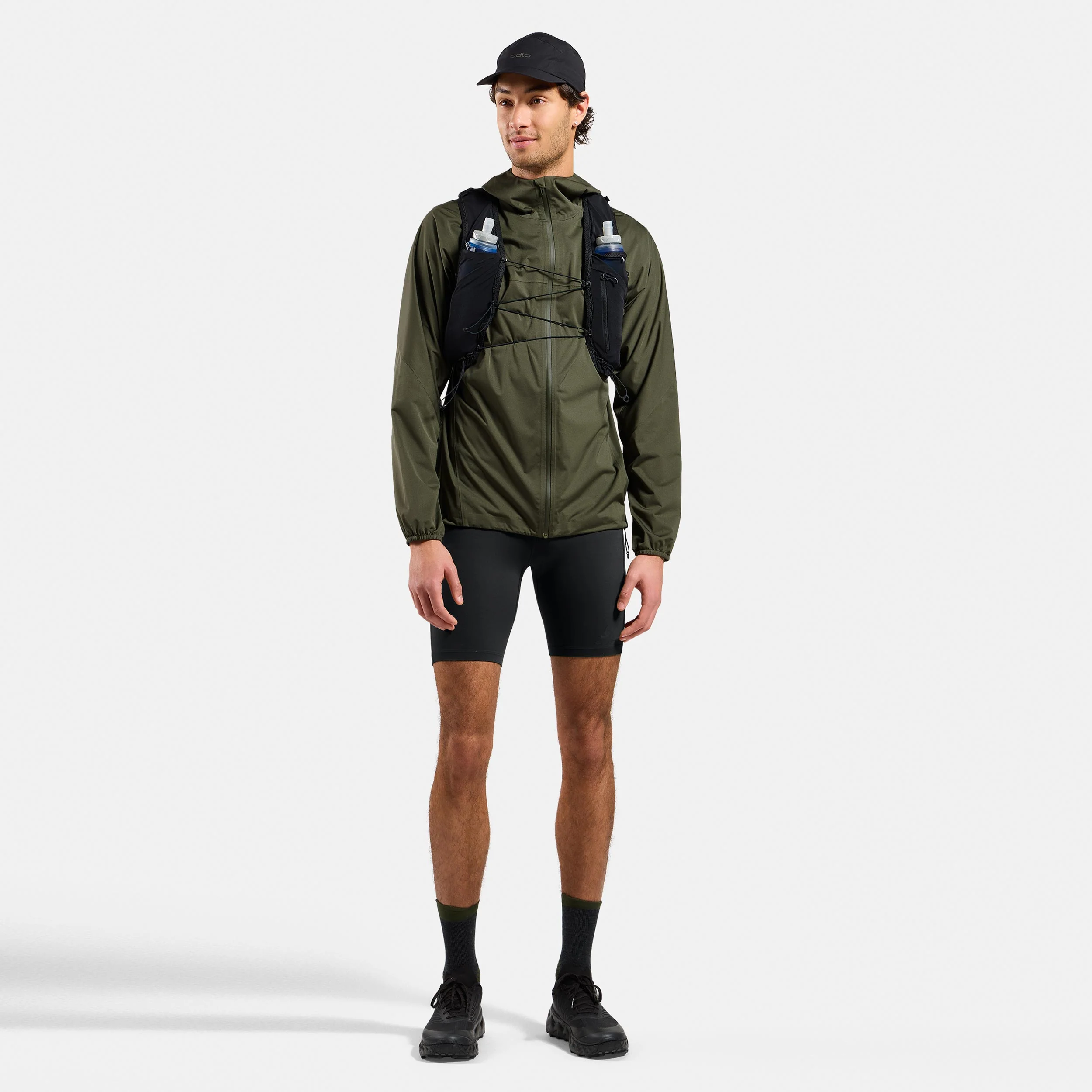 X-Alp Waterproof Laufjacke Herren-dunkelgrün - Image 7