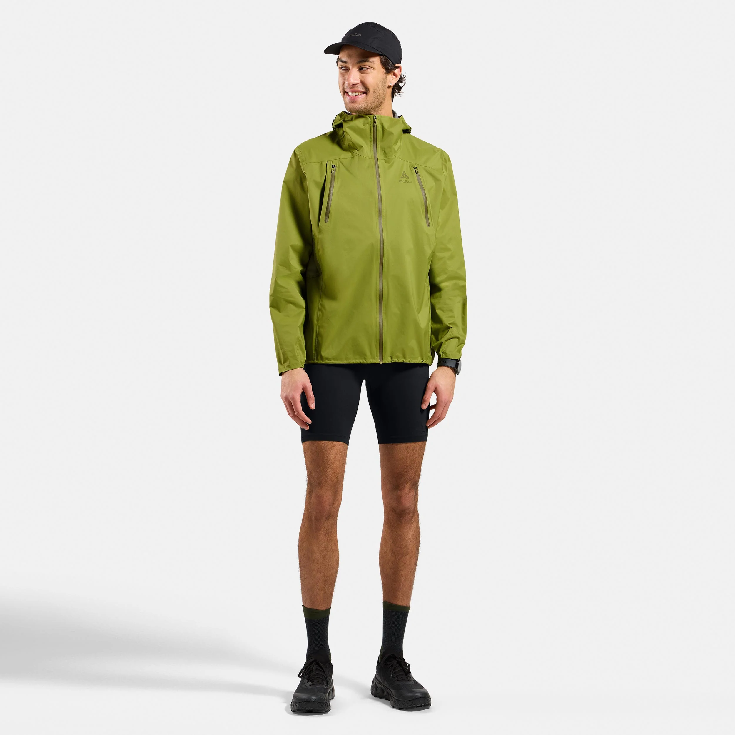 X-Alp Waterproof Pro Laufjacke Herren-grün - Image 5