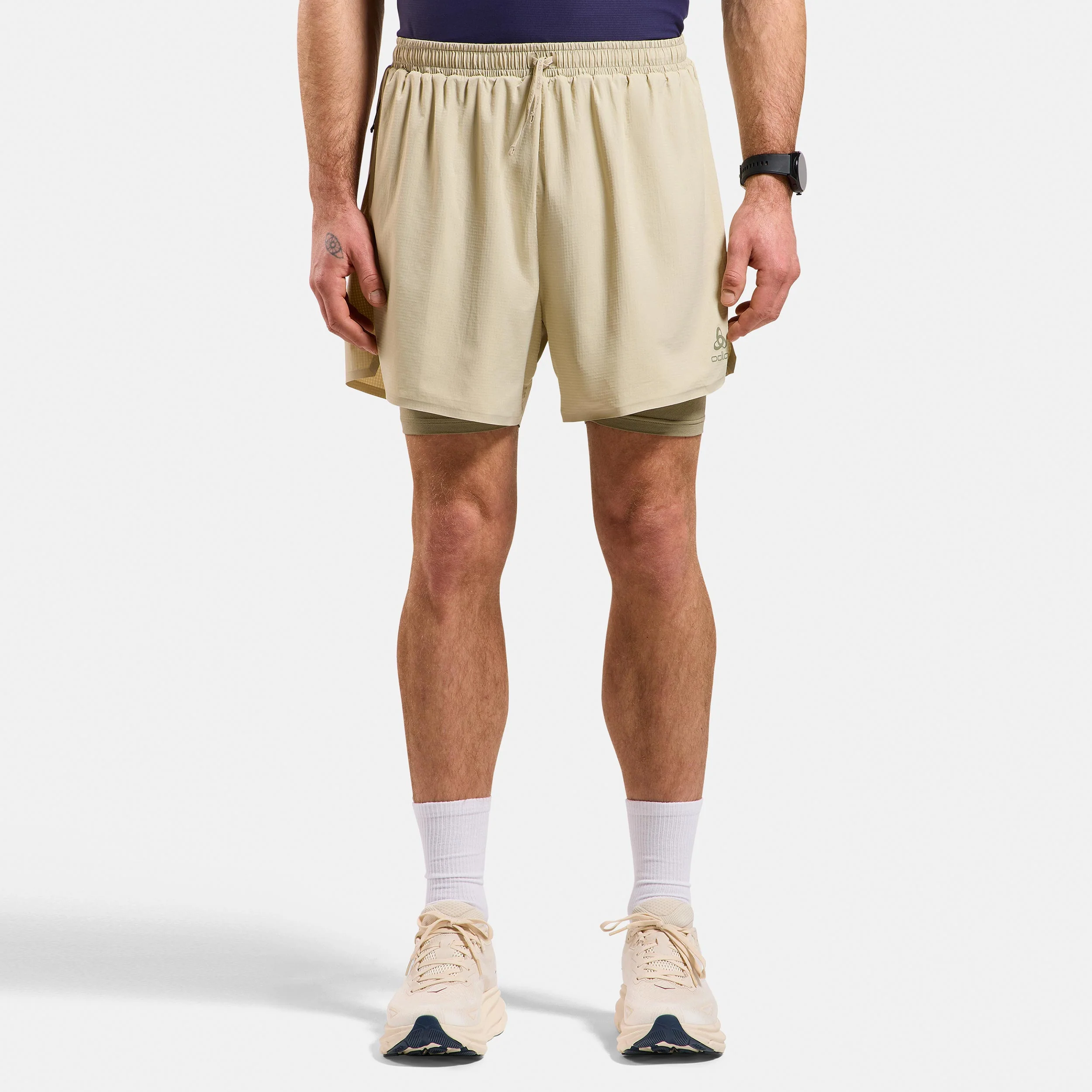 Zeroweight 5in 2in1 Laufshorts Herren-grau - Image 3