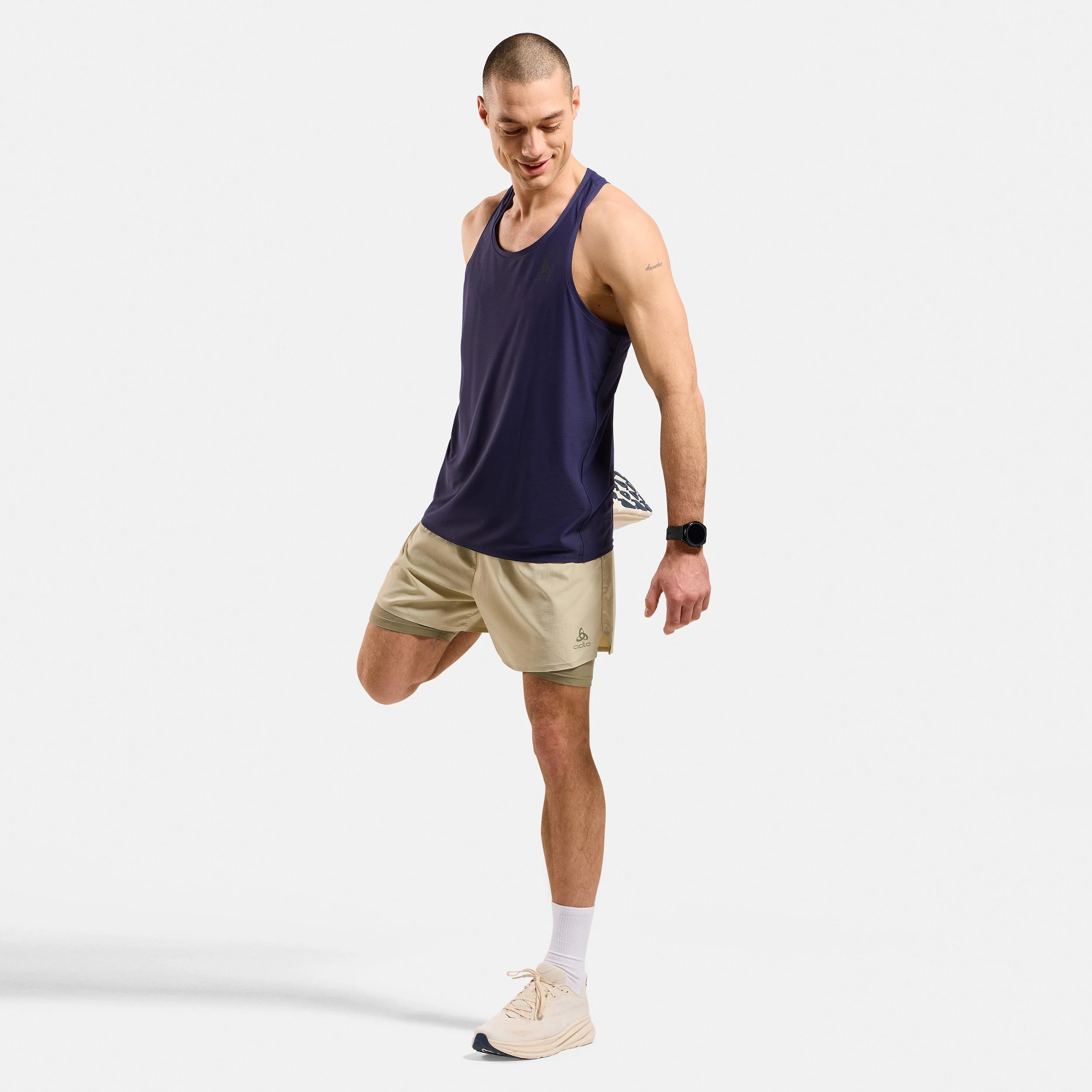 Zeroweight 5in 2in1 Laufshorts Herren-grau - Image 8