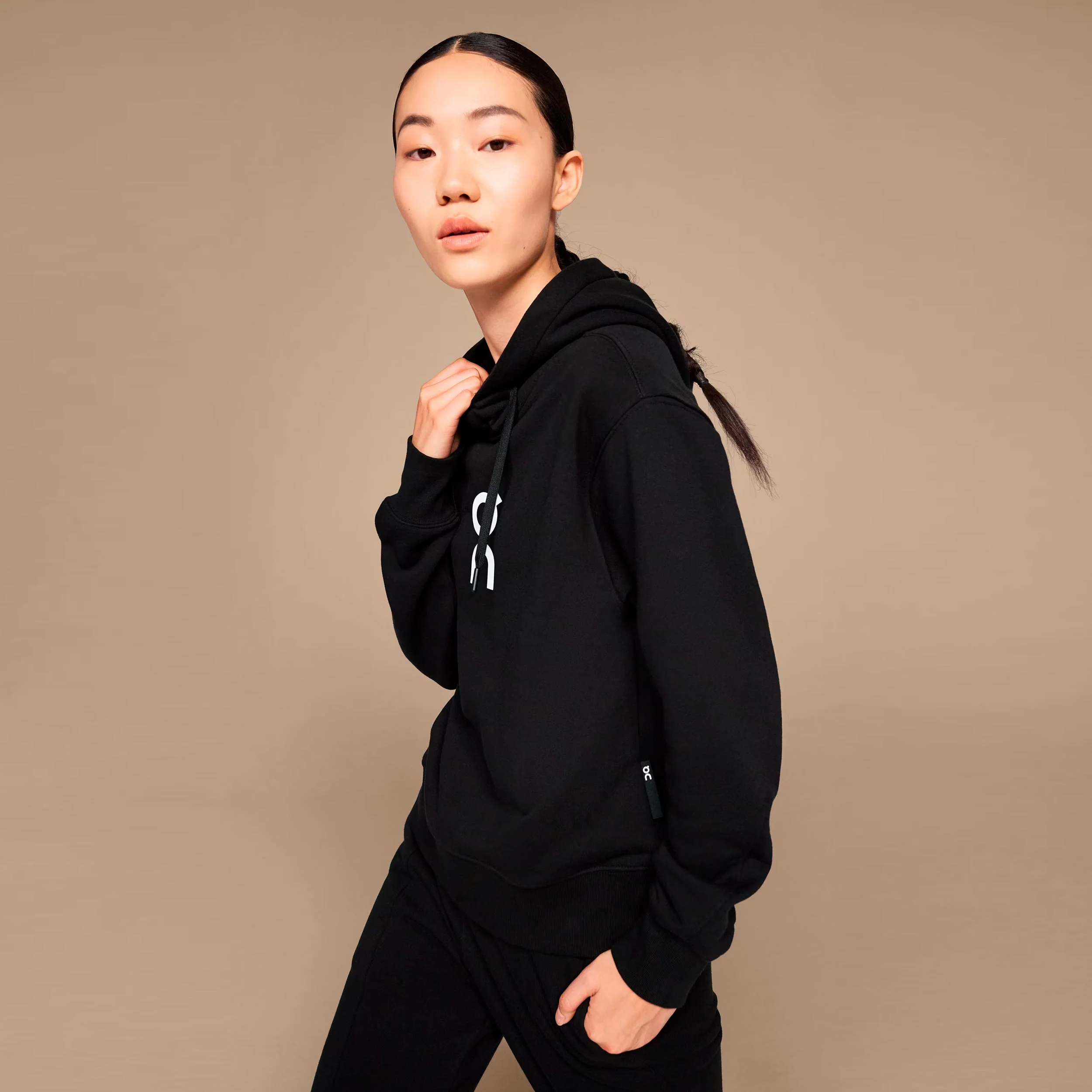 Club Hoody Damen - schwarz, weiß - Image 2