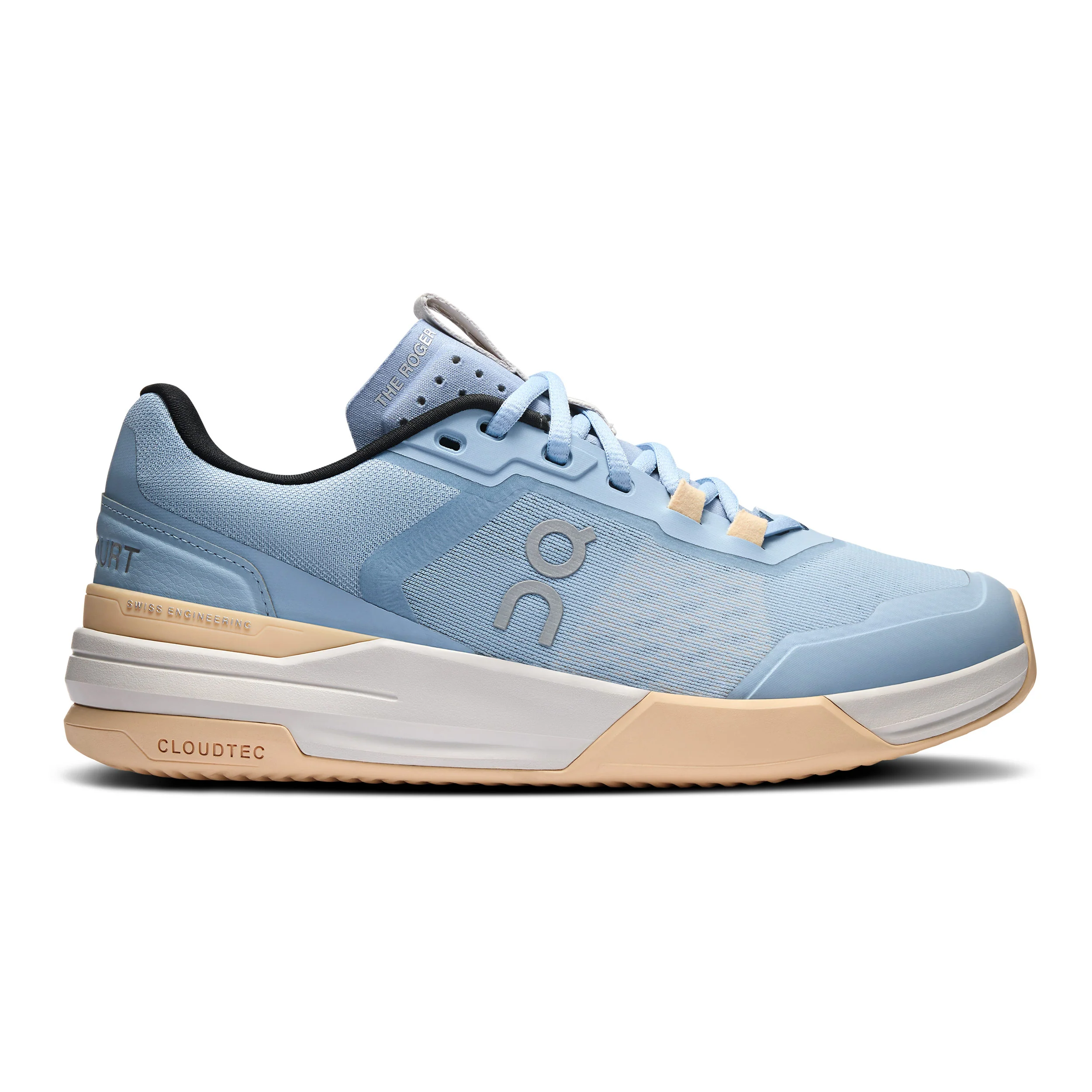 The Roger Advantage Pro Sandplatzschuh Damen-Hellblau,Apricot