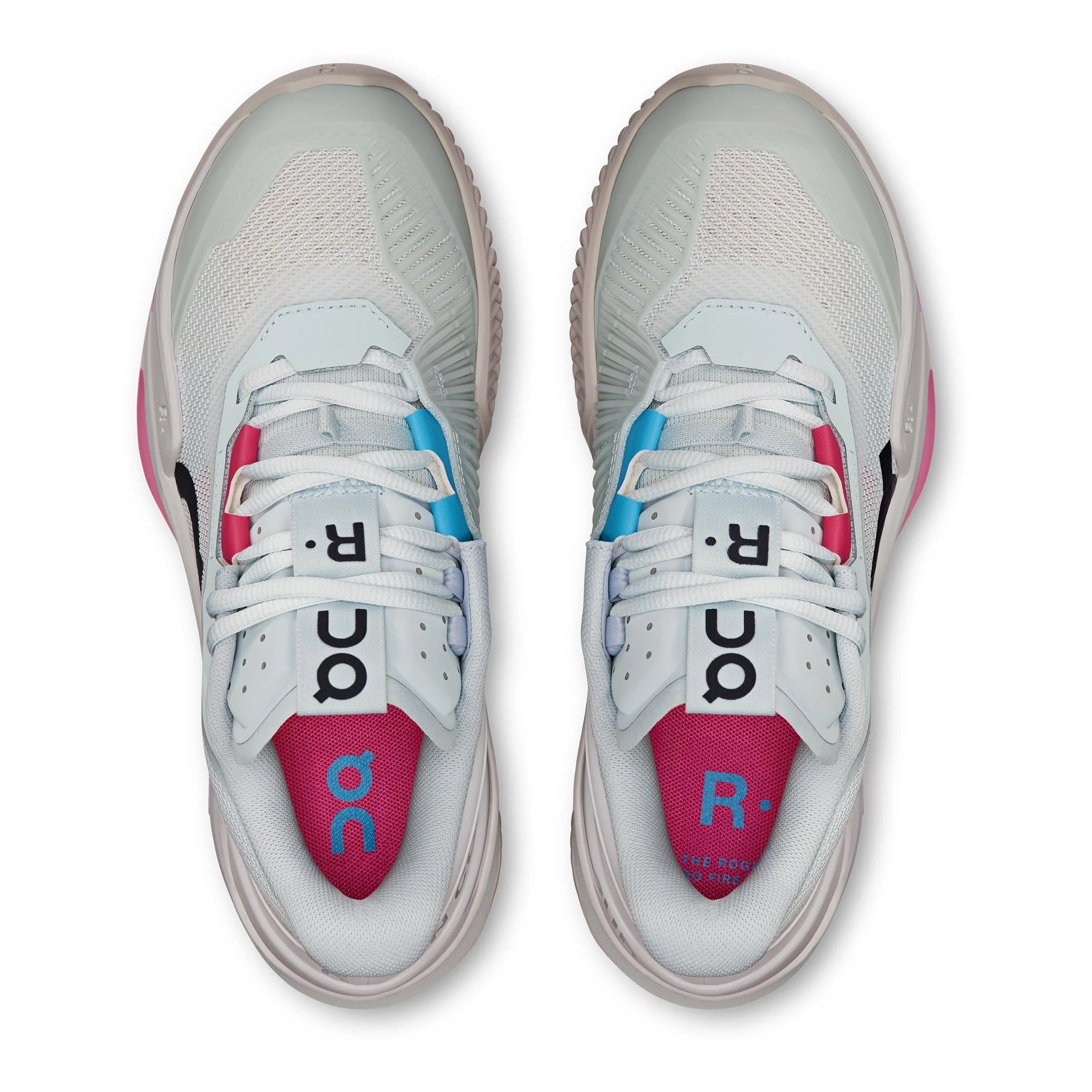 THE ROGER Pro Fire Sandplatzschuh Damen - hellblau, pink - Image 3