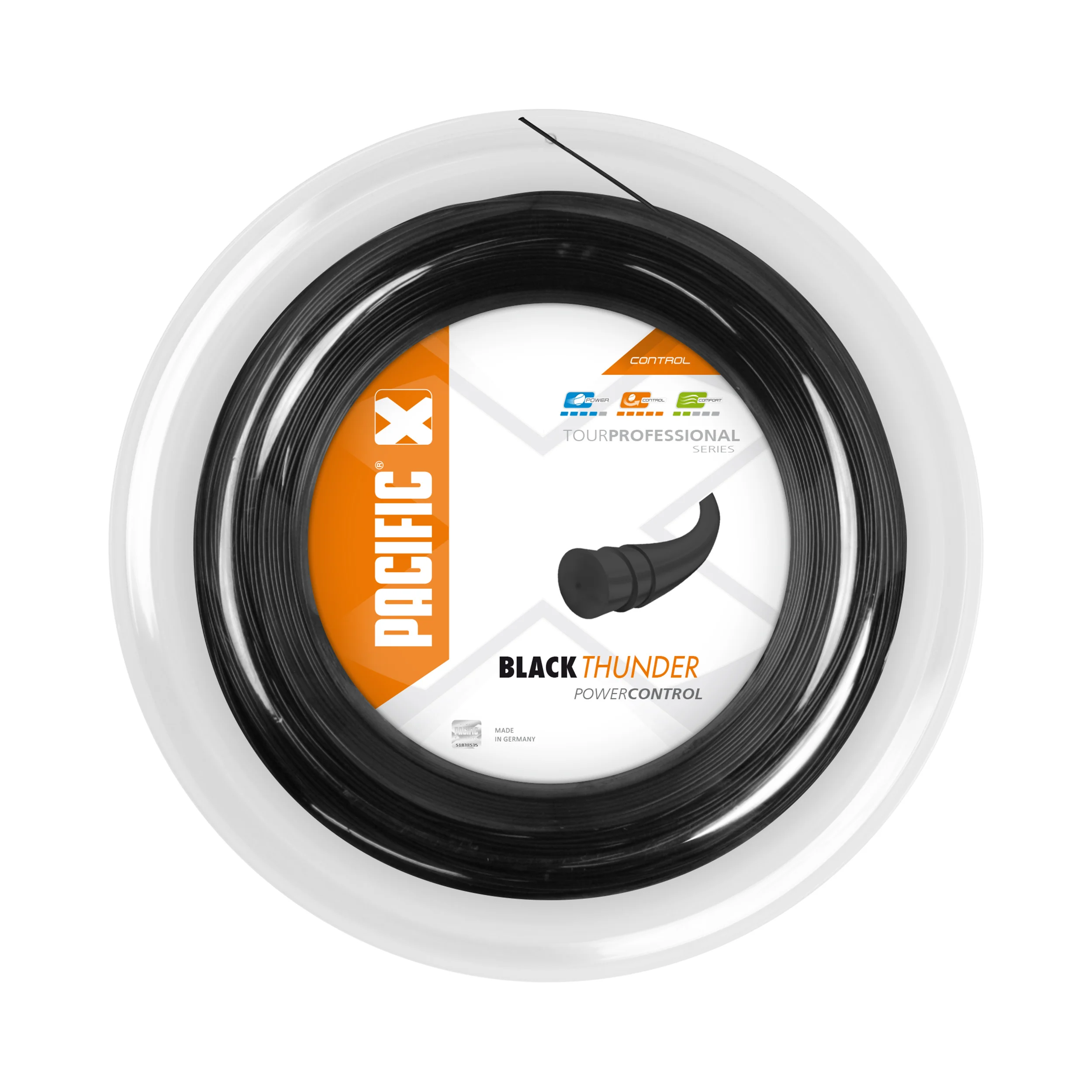 Black Thunder Saitenrolle 200m-Schwarz