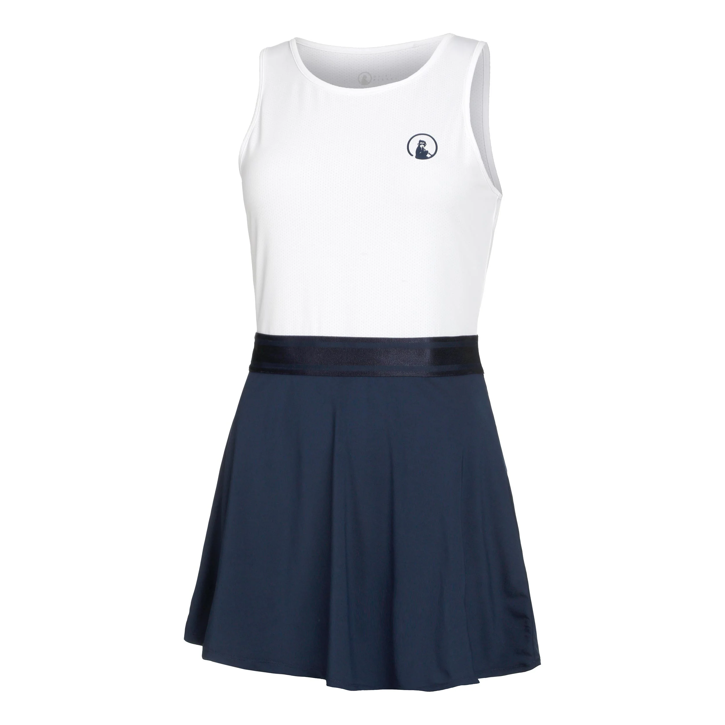 Champions Kleid Damen-Weiß,Dunkelblau
