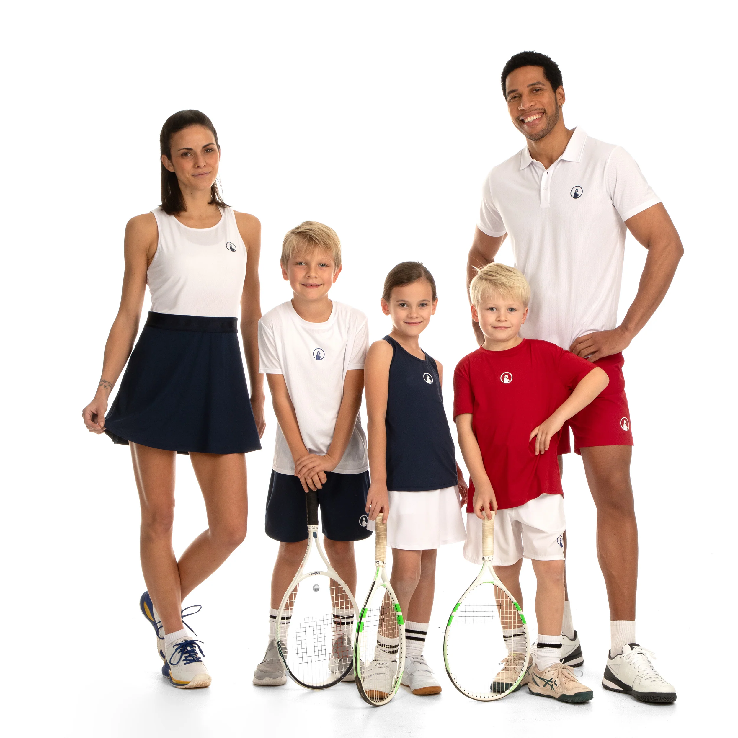 Champions Kleid Damen-Weiß,Dunkelblau - Image 11