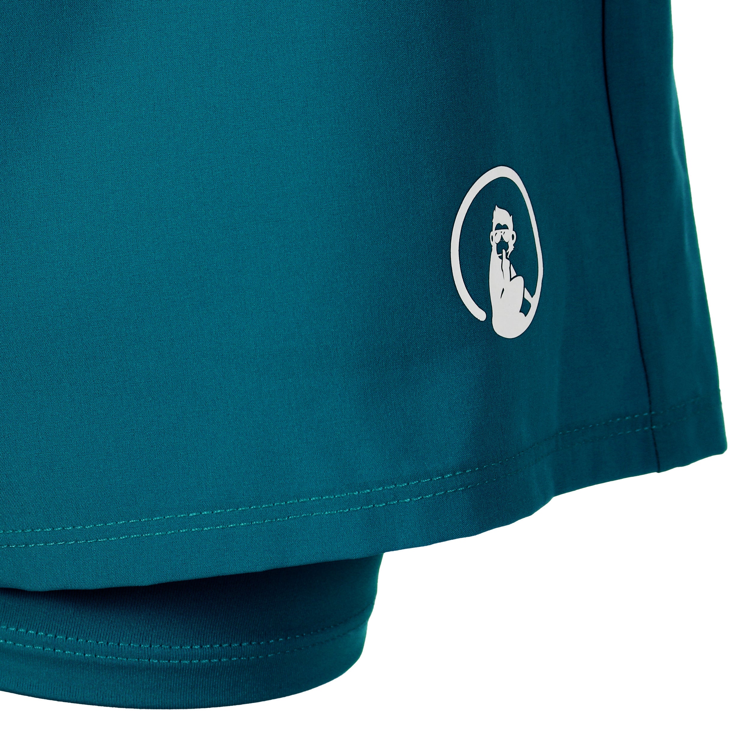 Create Rematch 2in1 Shorts Damen-Petrol,Weiß - Image 3
