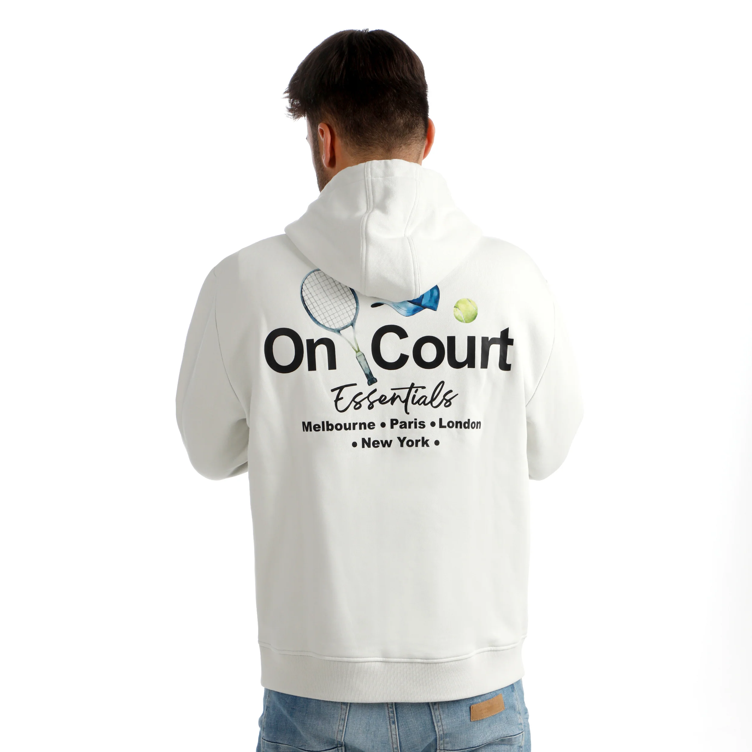 Crush On Court Essentials Sweatjacke Herren-hellgrau, schwarz - Image 8