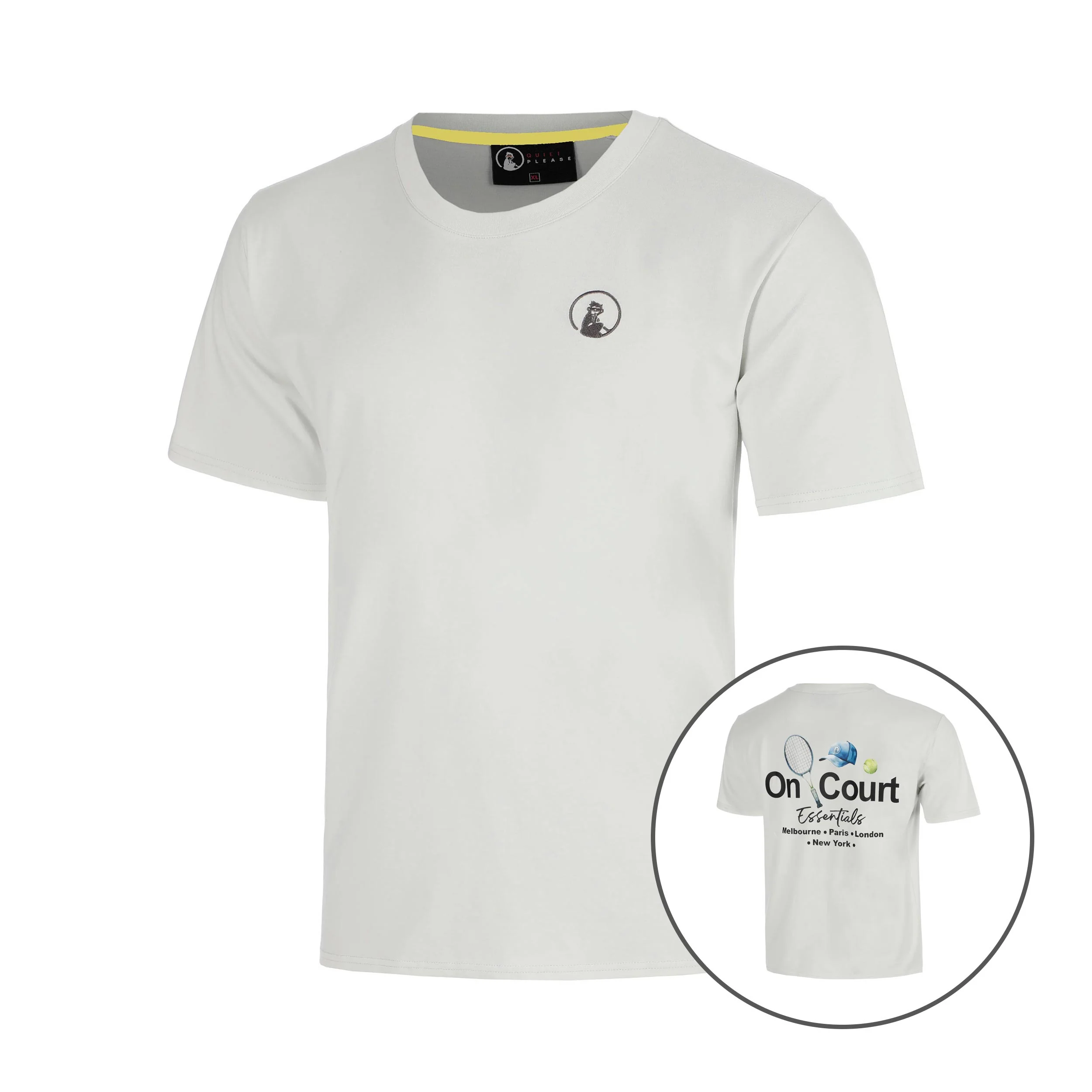 Crush On Court Essentials T-Shirt Jungen-hellgrau, schwarz